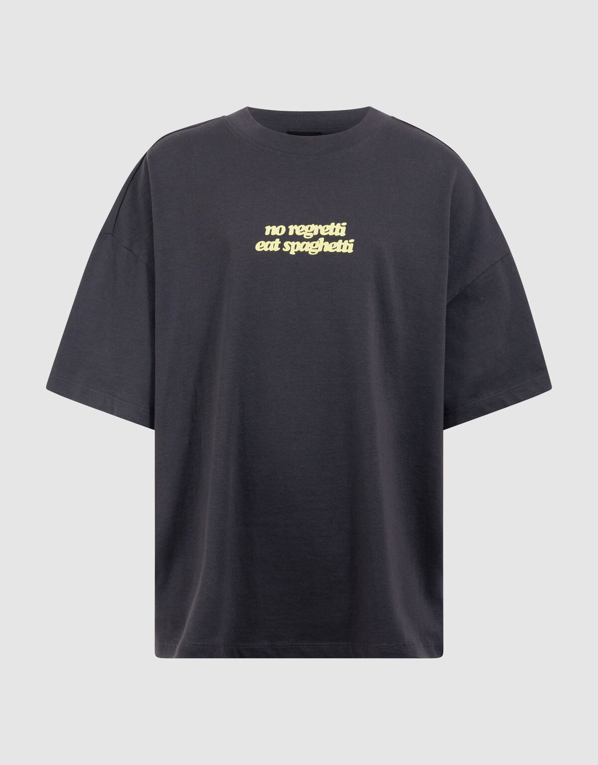 Spaghetti Artwork T-Shirt Dunkelgrau SHOEBY BOYS