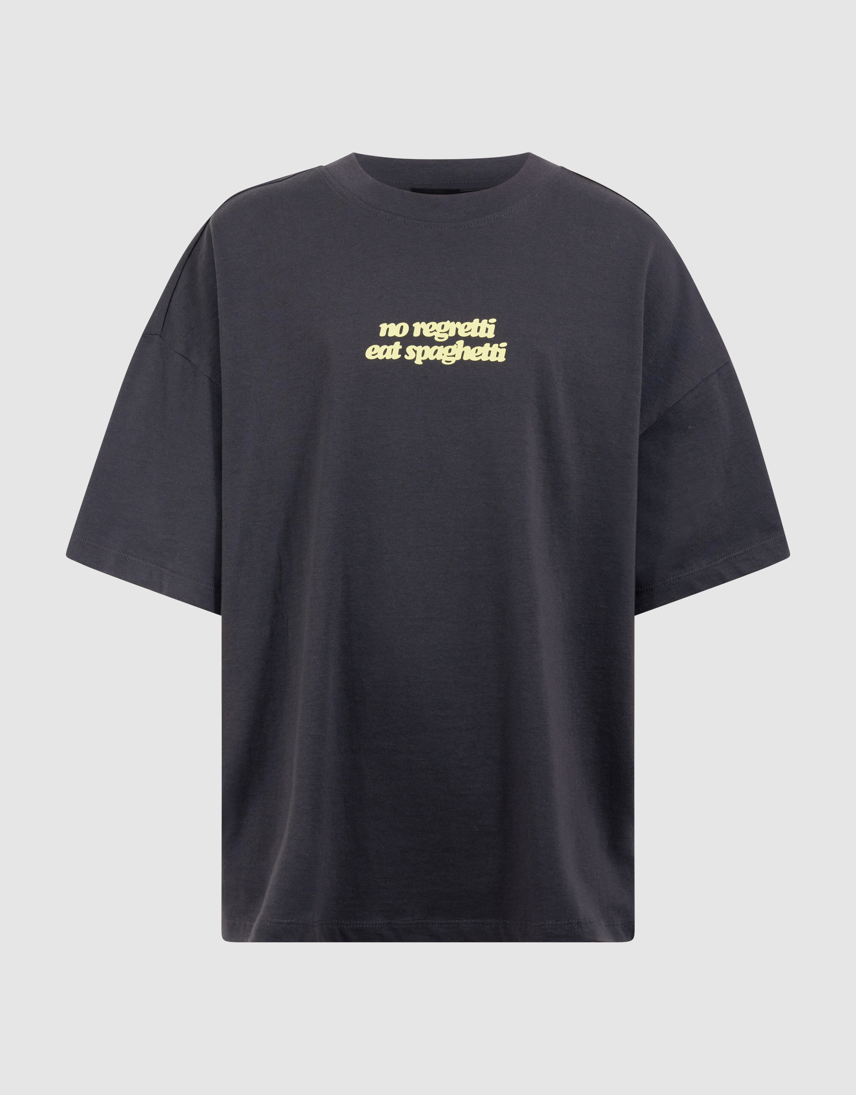 Spaghetti Artwork T-Shirt Dunkelgrau SHOEBY BOYS