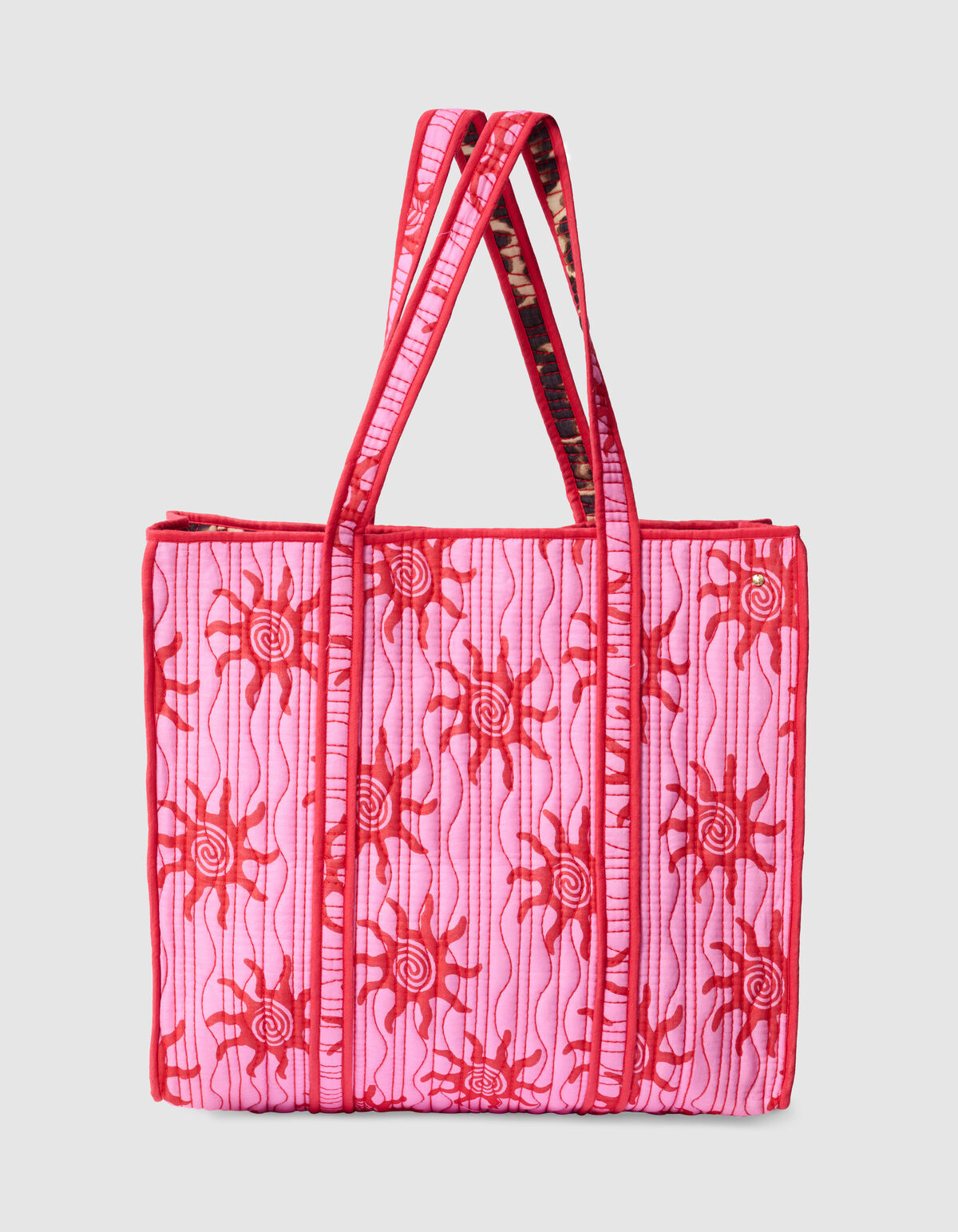 Der Reversible Printed Shopper Pink SHOEBY ACCESSOIRES
