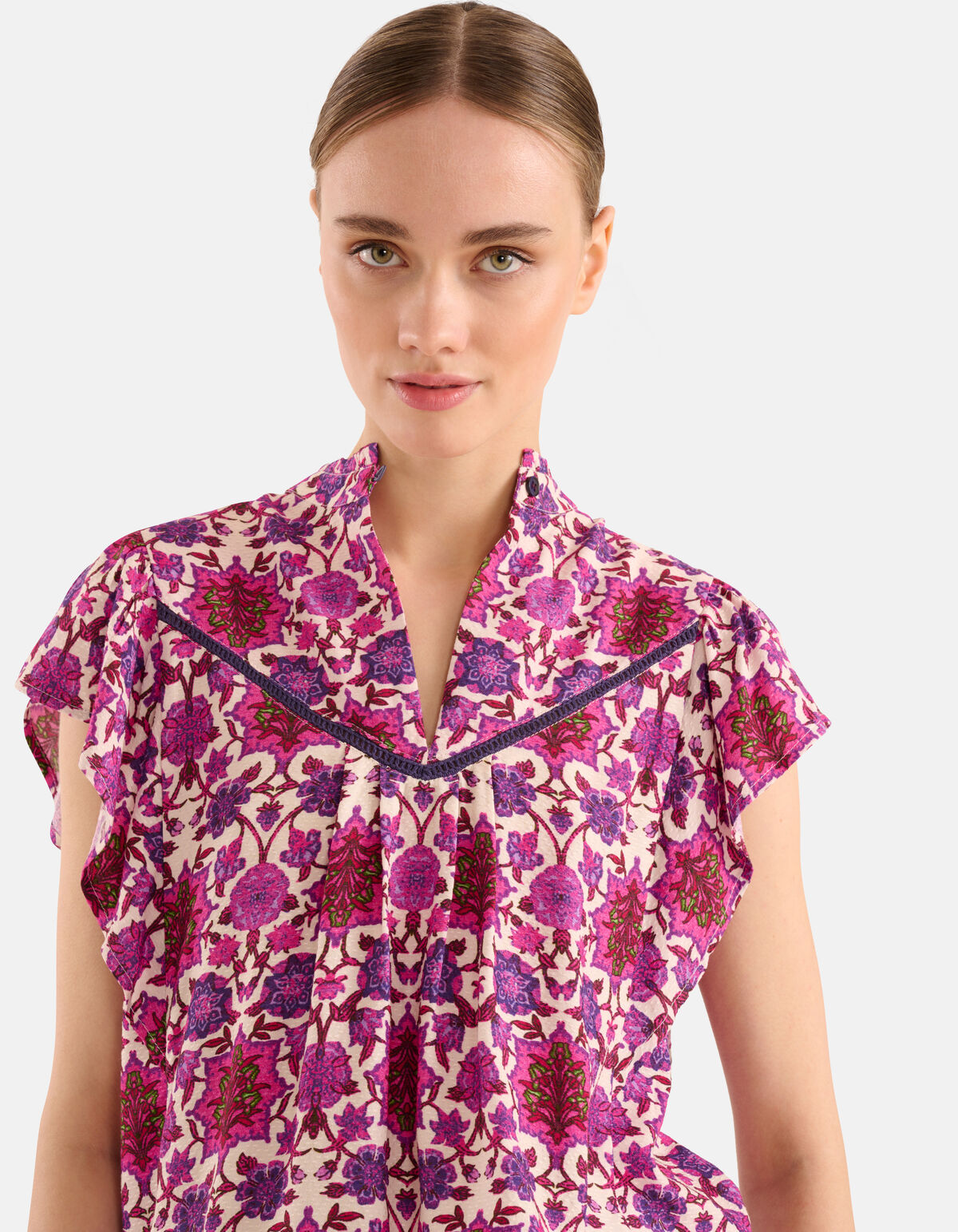 Grafikdruck Top Lila SHOEBY WOMEN