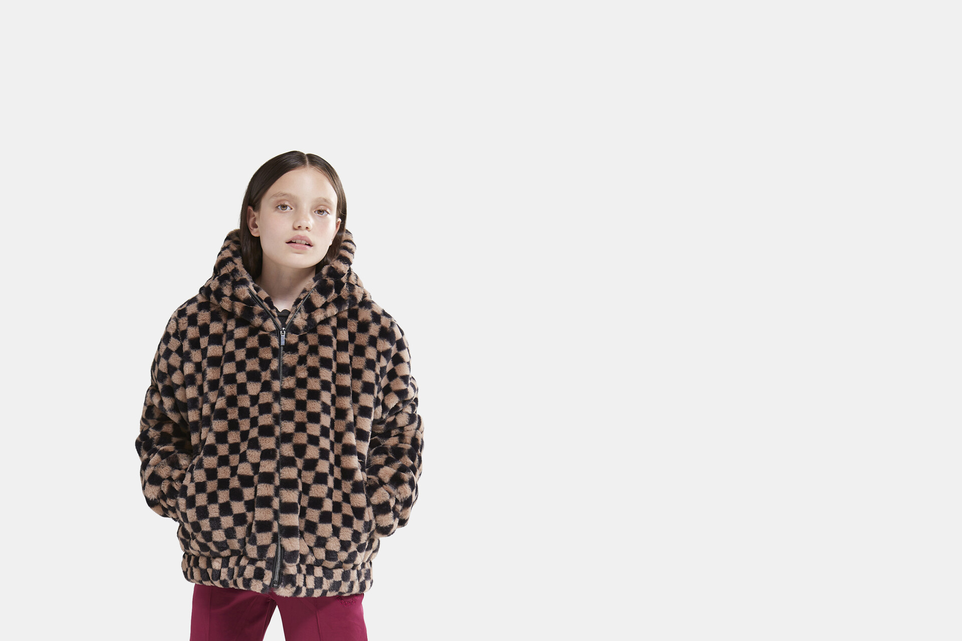 Pattern Jacke in Pelzoptik SHOEBY GIRLS