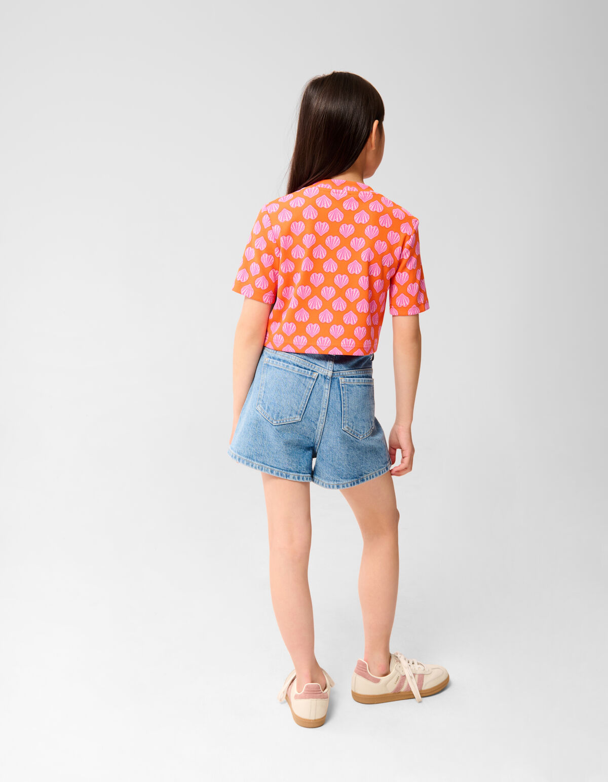 Muscheln Crop Top Orange SHOEBY GIRLS