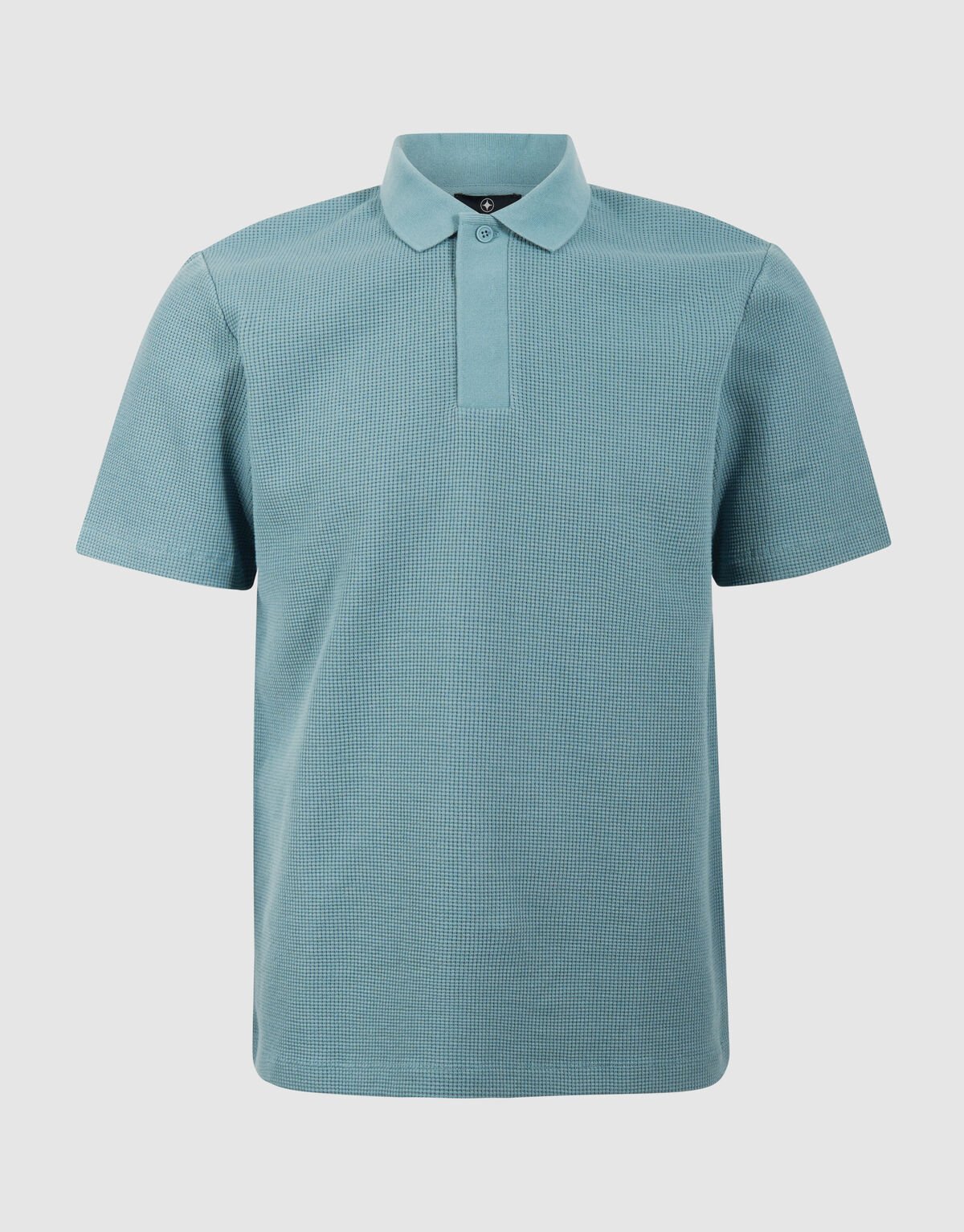 Waffel Polo Dunkelgr&uuml;n SHOEBY MEN