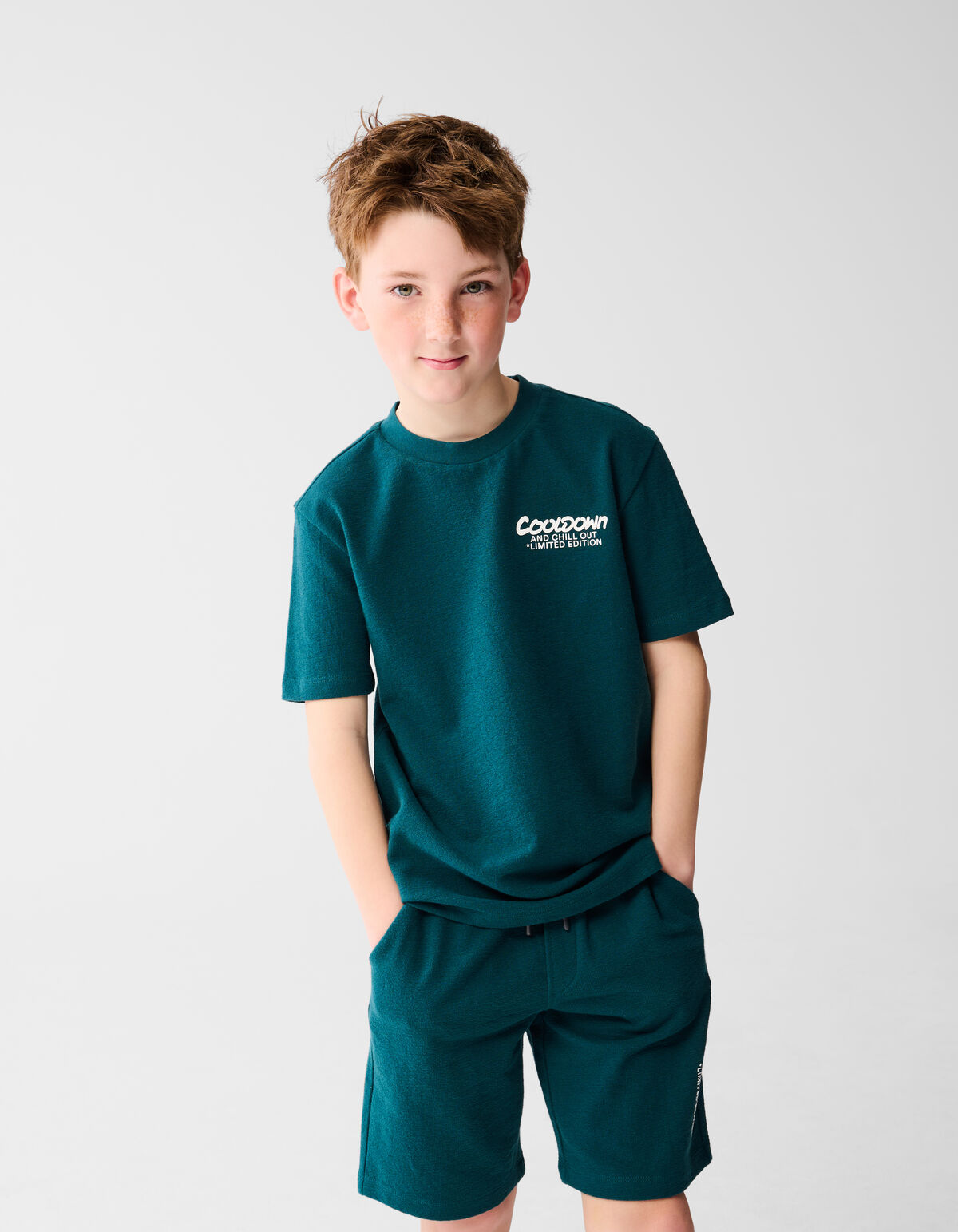 Text T-shirt Grün SHOEBY BOYS