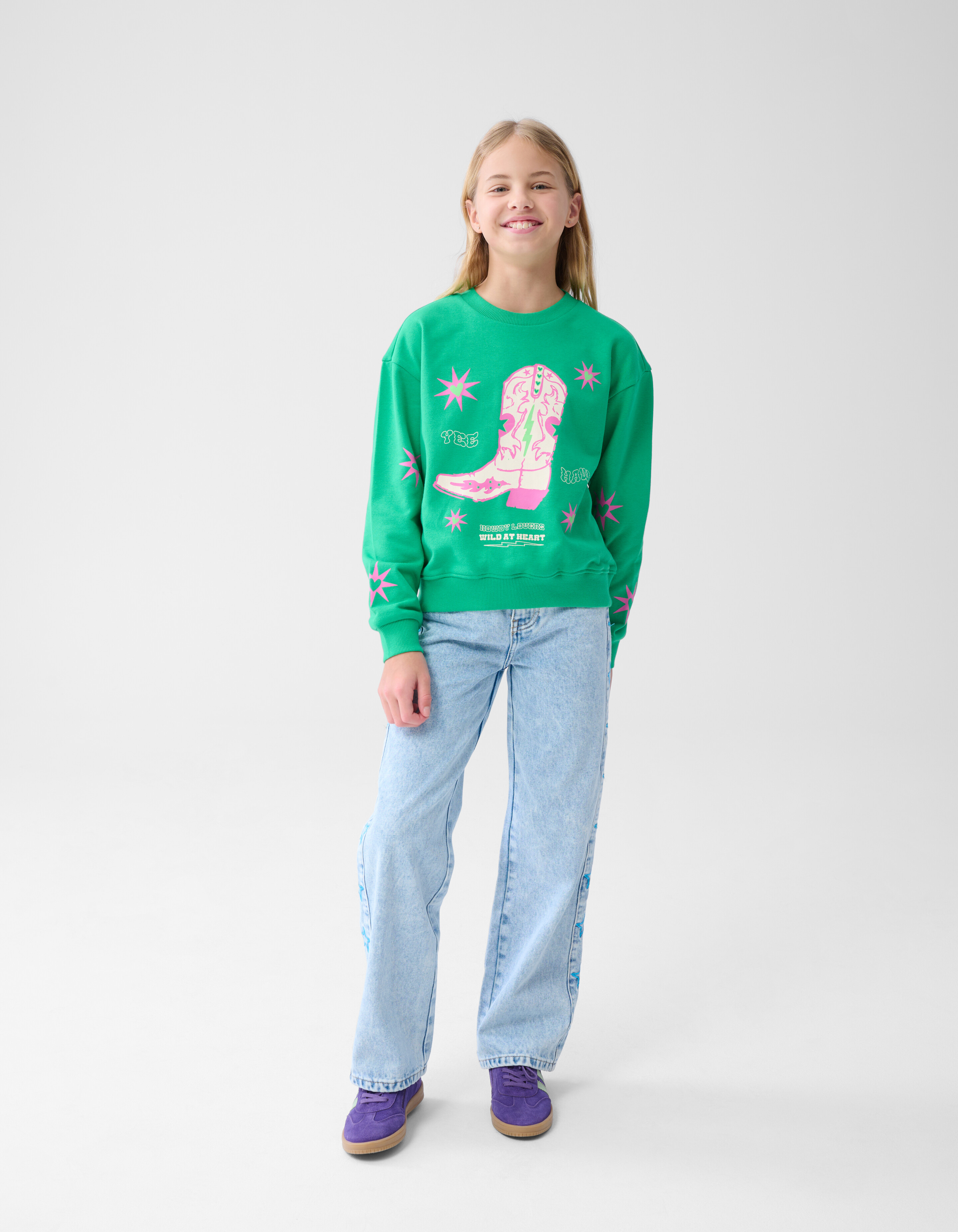 Artwork Pullover Grün SHOEBY GIRLS