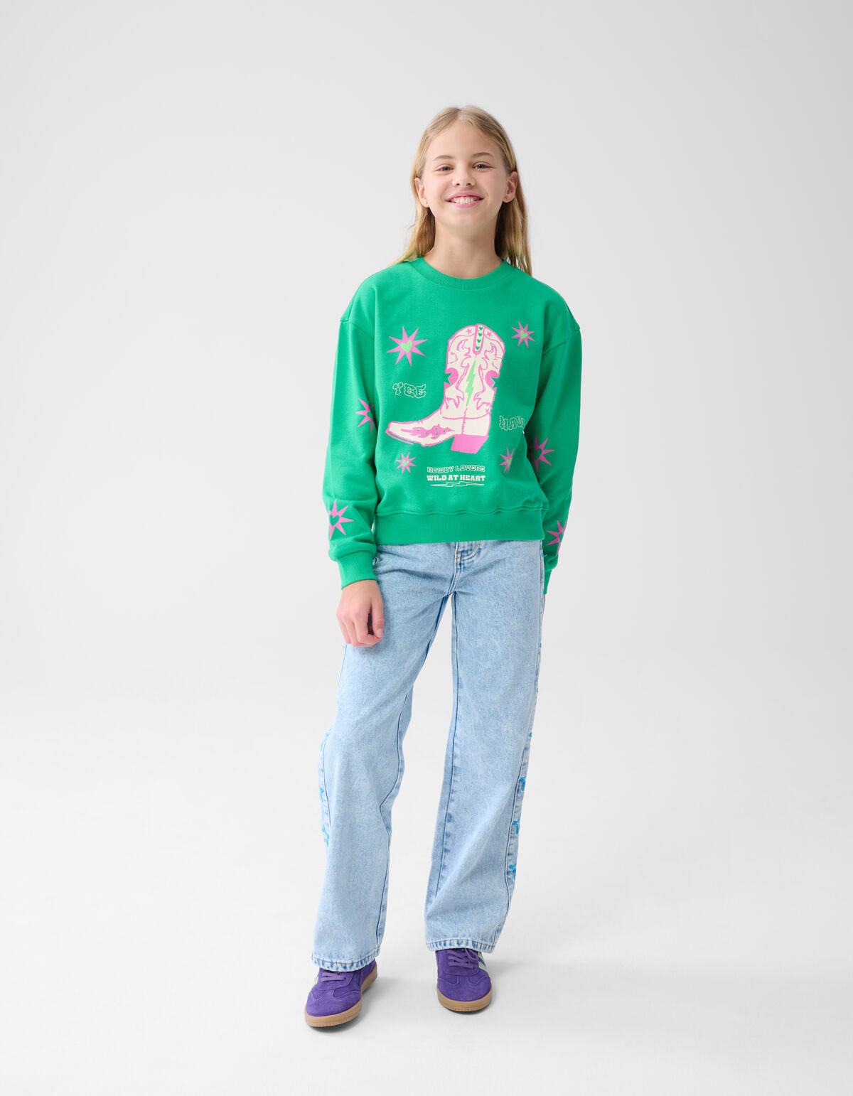 Artwork Pullover Grün SHOEBY GIRLS