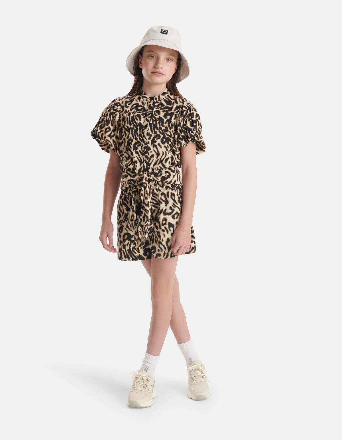 Shorts mit Leopardenmuster Braun SHOEBY GIRLS