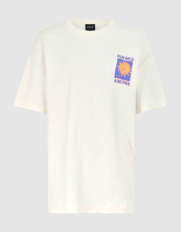 Run Wild Artwork T-shirt Off White SHOEBY BOYS