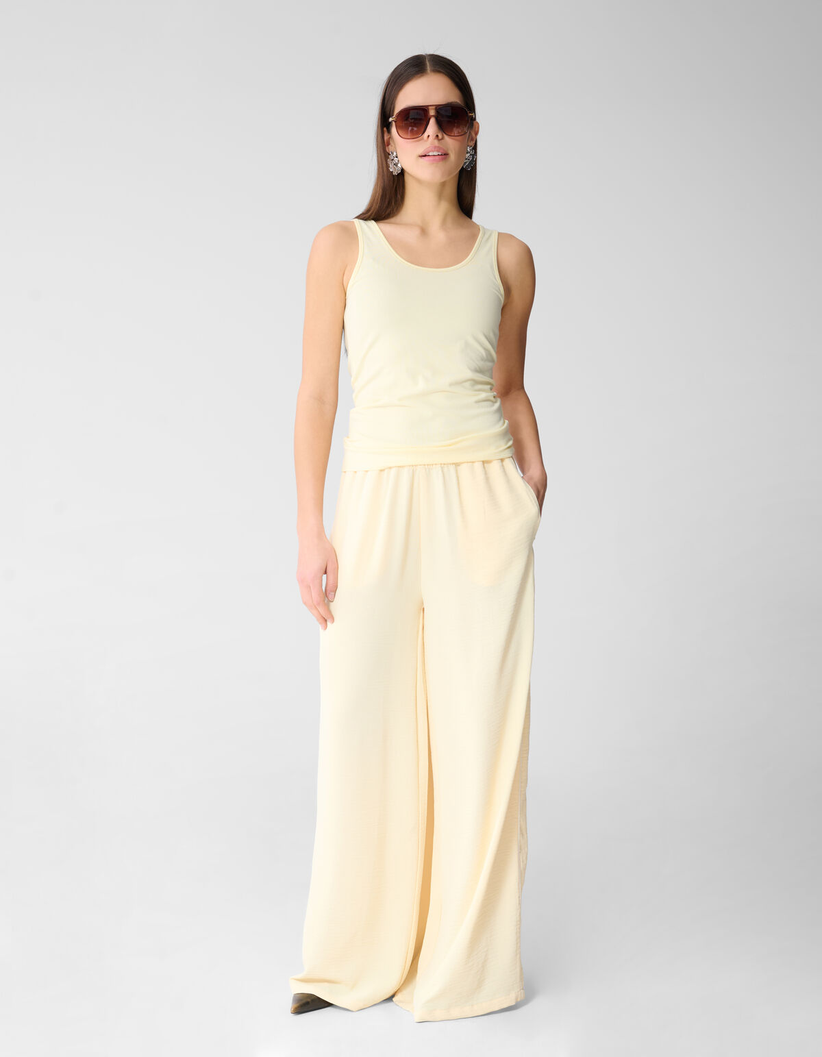 Basic Tanktop Lichtgeel SHOEBY WOMEN