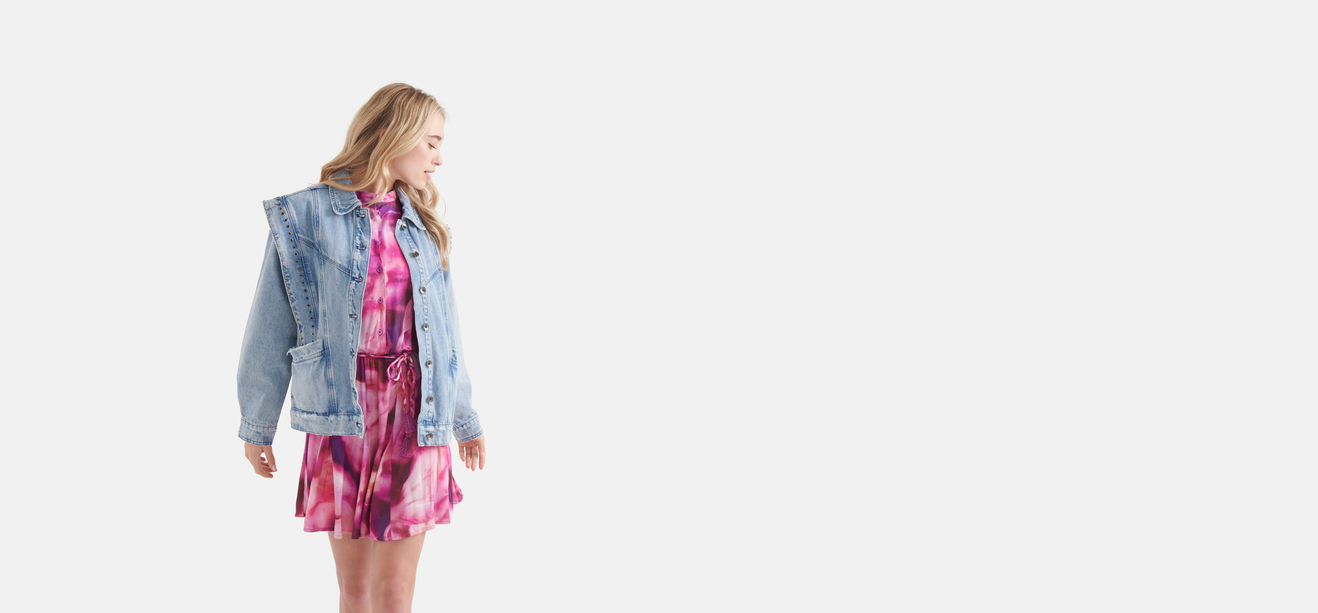 Zerstörte Denim-Jacke Blau von Nicolette SHOEBY WOMEN