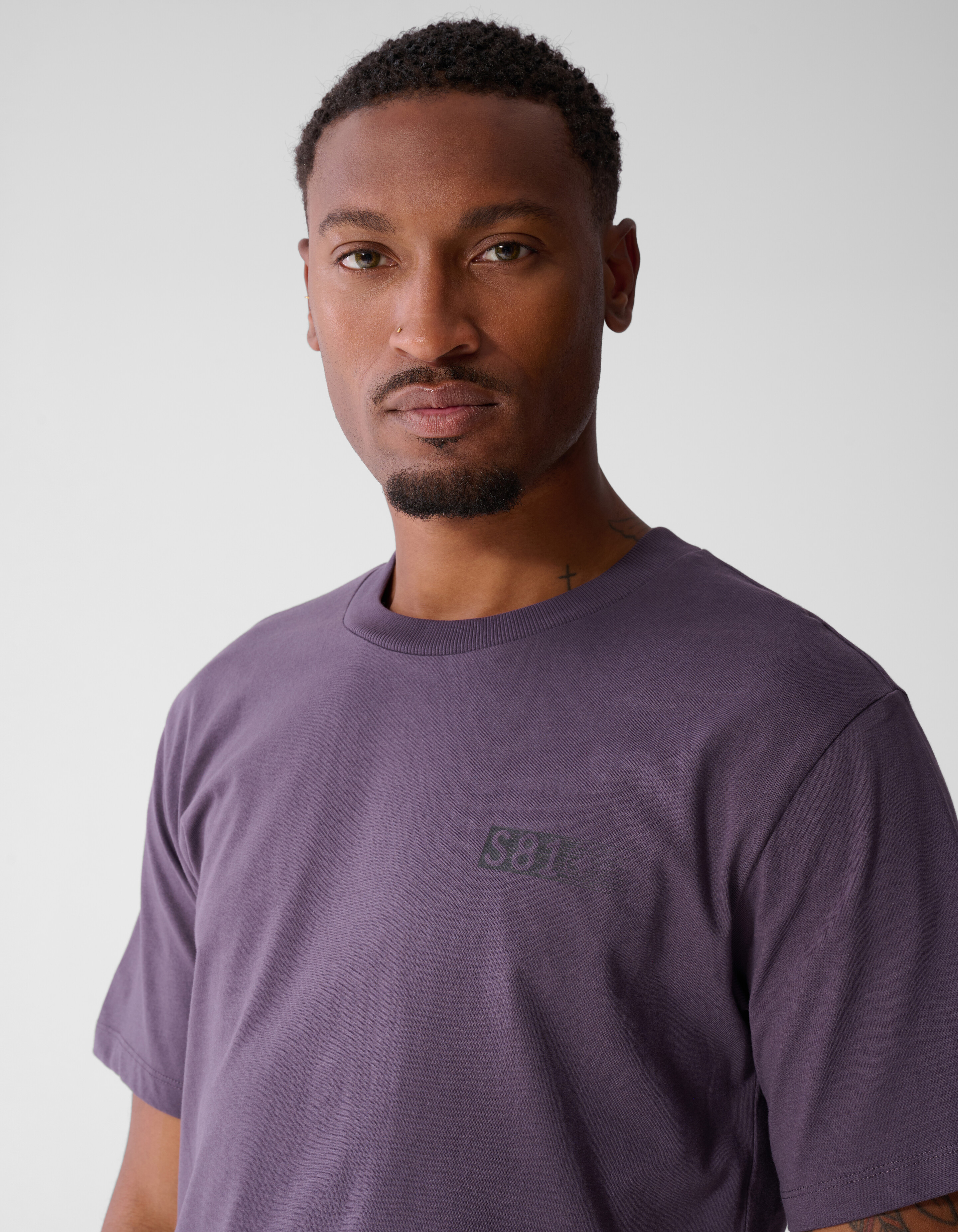Einfarbiges T-Shirt in Lila SHOEBY MEN