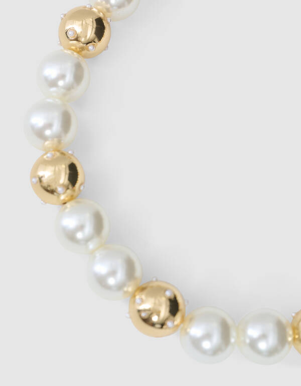 Mix Perlenkette Gold SHOEBY ACCESSOIRES