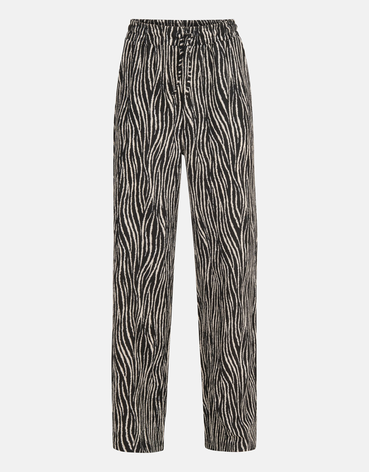 Crinkle-Hose mit weitem Bein Schwarz SHOEBY WOMEN