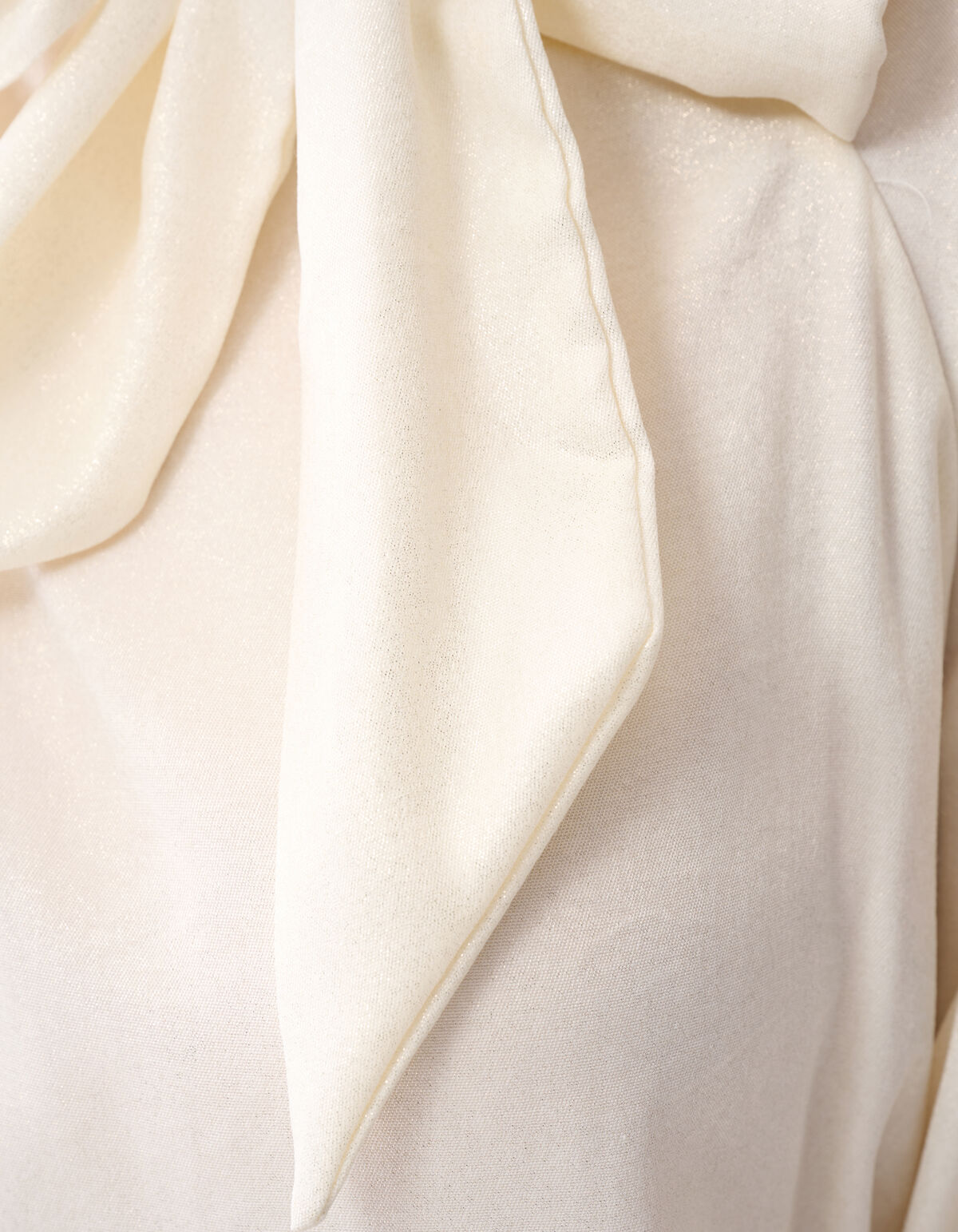 Glänzende Bluse Off White SHOEBY WOMEN