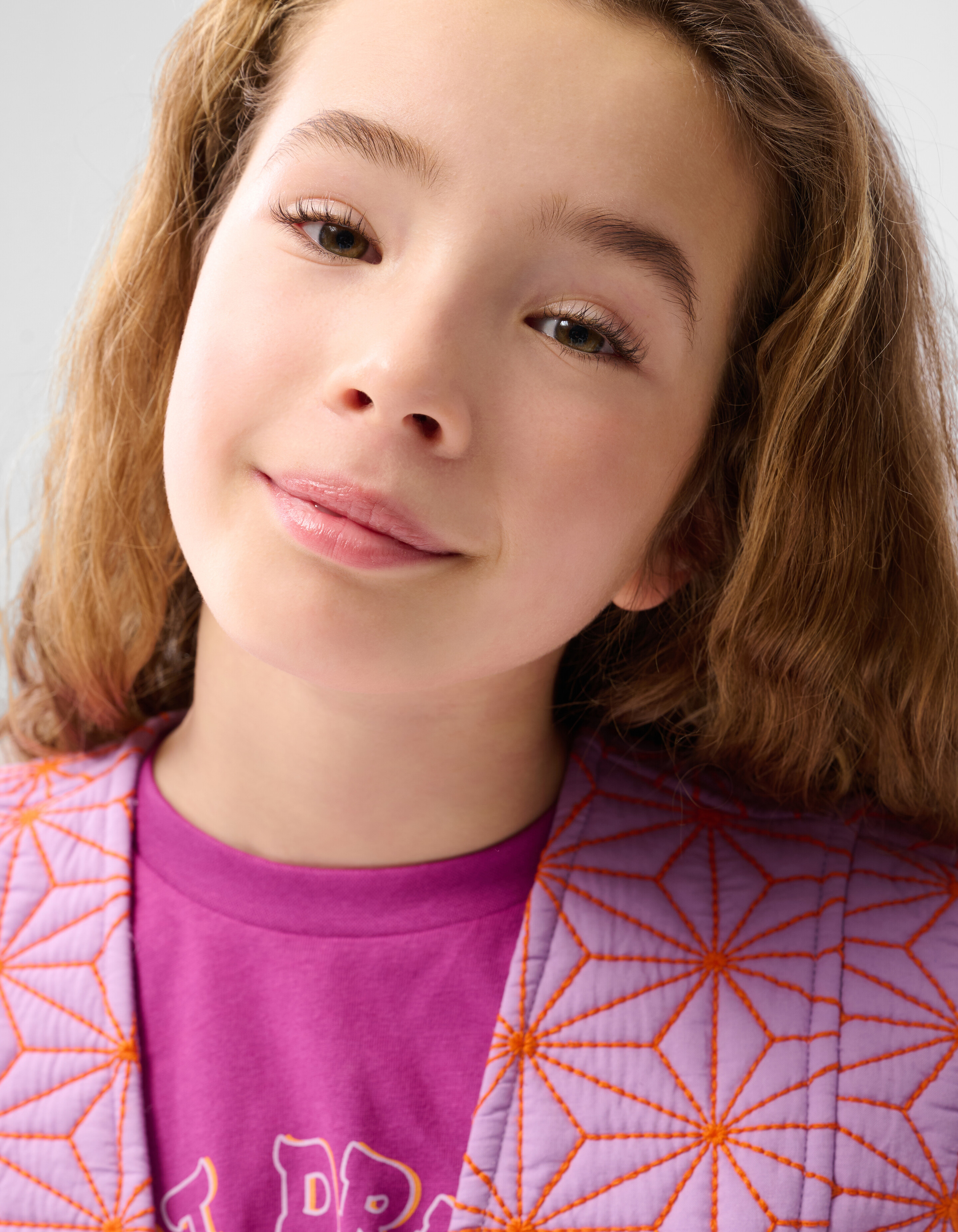 Gilet mit genähter Textur Hellviolett SHOEBY GIRLS