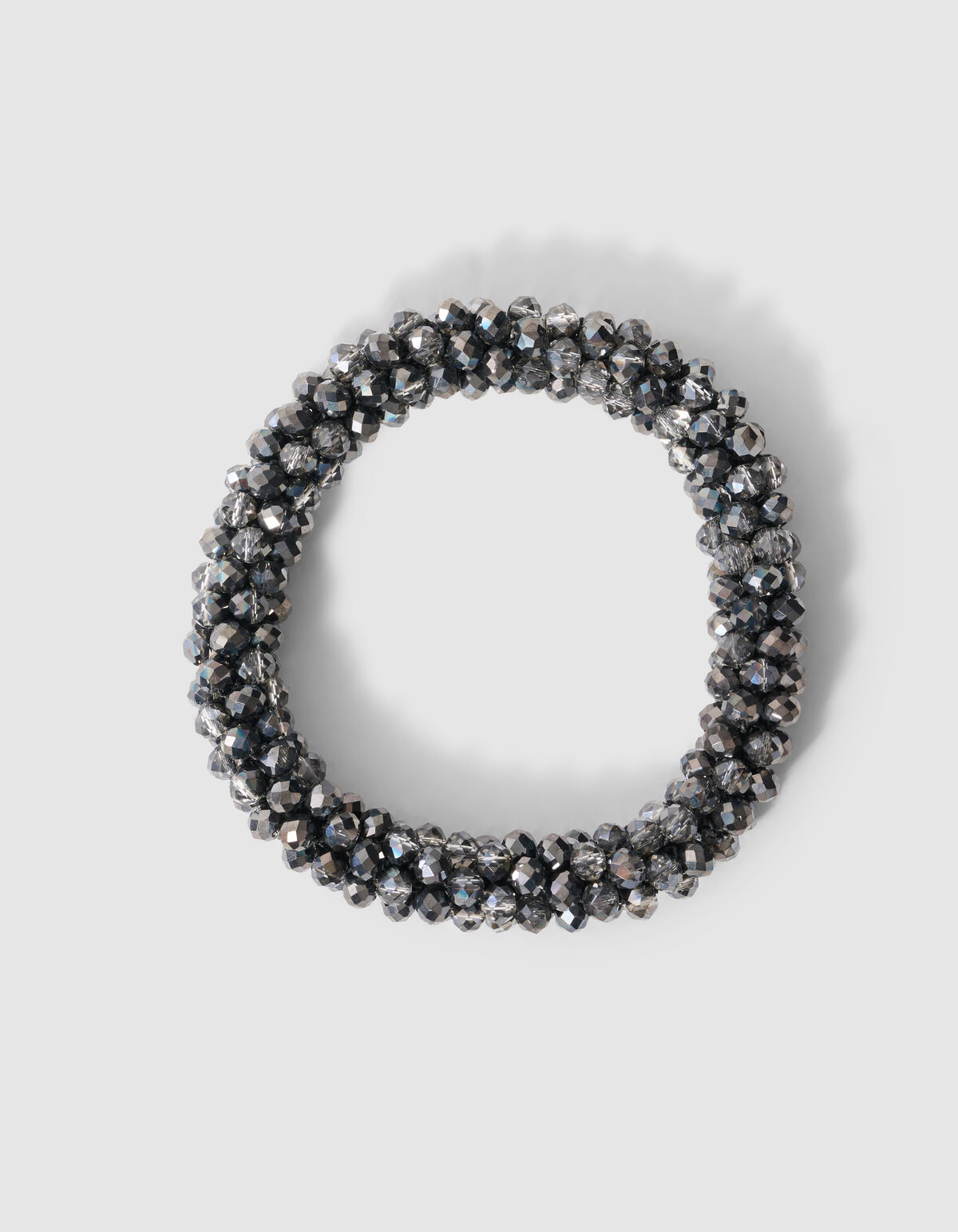 Beaded Elastische Armband Silber SHOEBY ACCESSOIRES