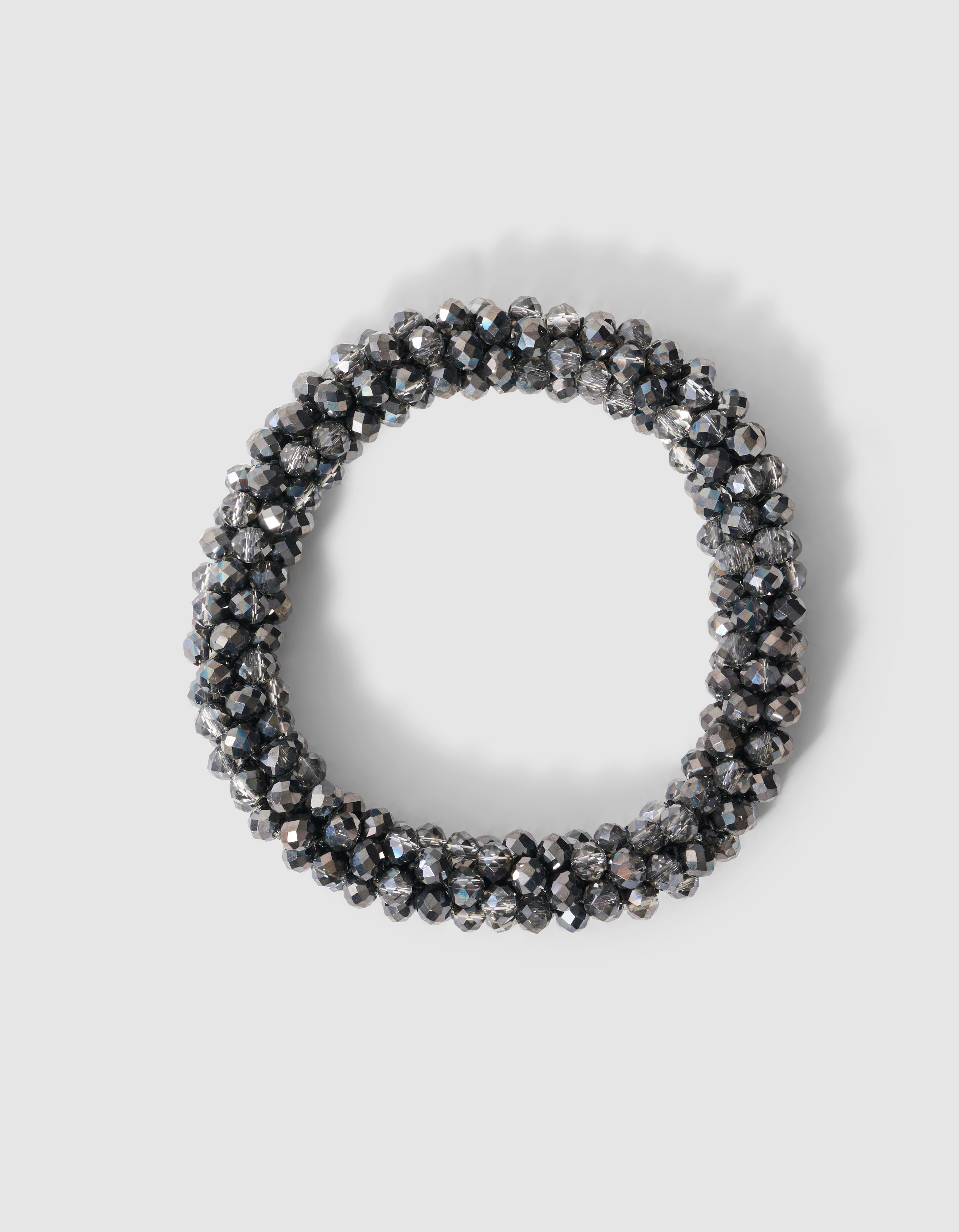 Beaded Elastische Armband Silber SHOEBY ACCESSOIRES