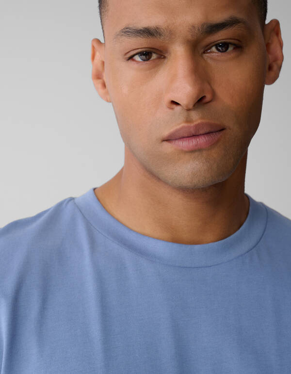 Text Artwork T-shirt Hellblau SHOEBY MEN