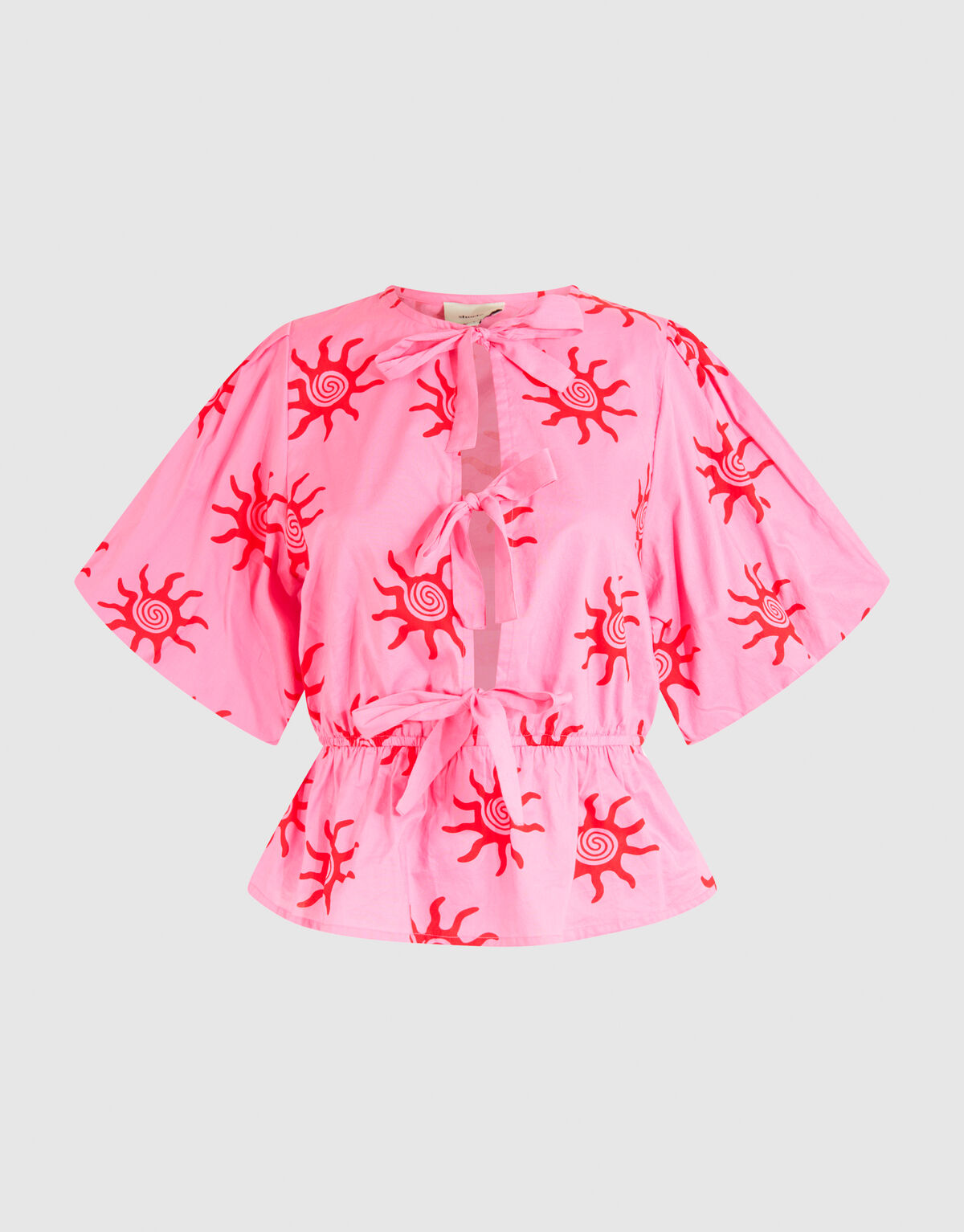 Bedrucktes Schleifentop Rosa SHOEBY WOMEN