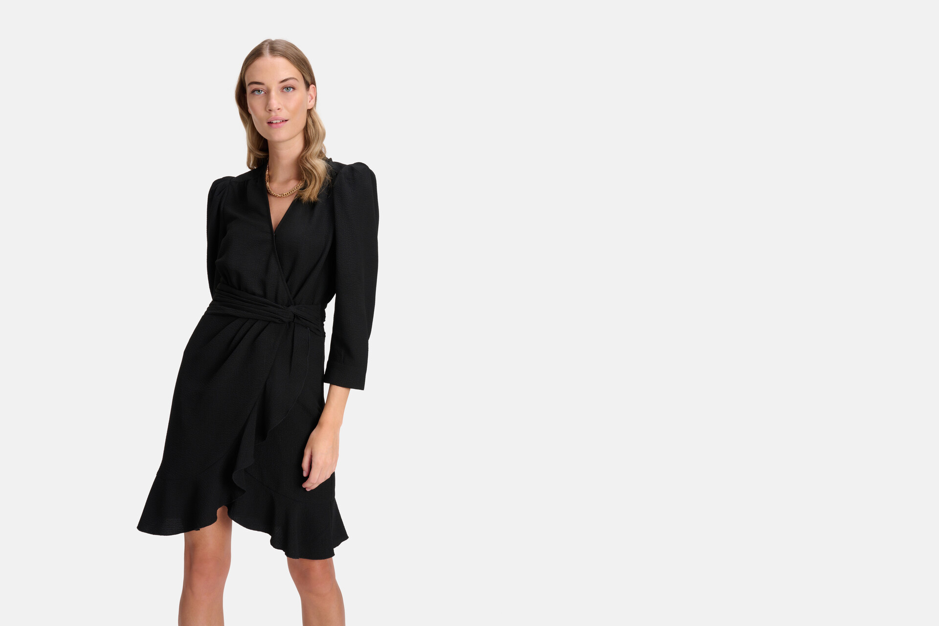 Drapiertes Kleid Schwarz von Fred SHOEBY WOMEN