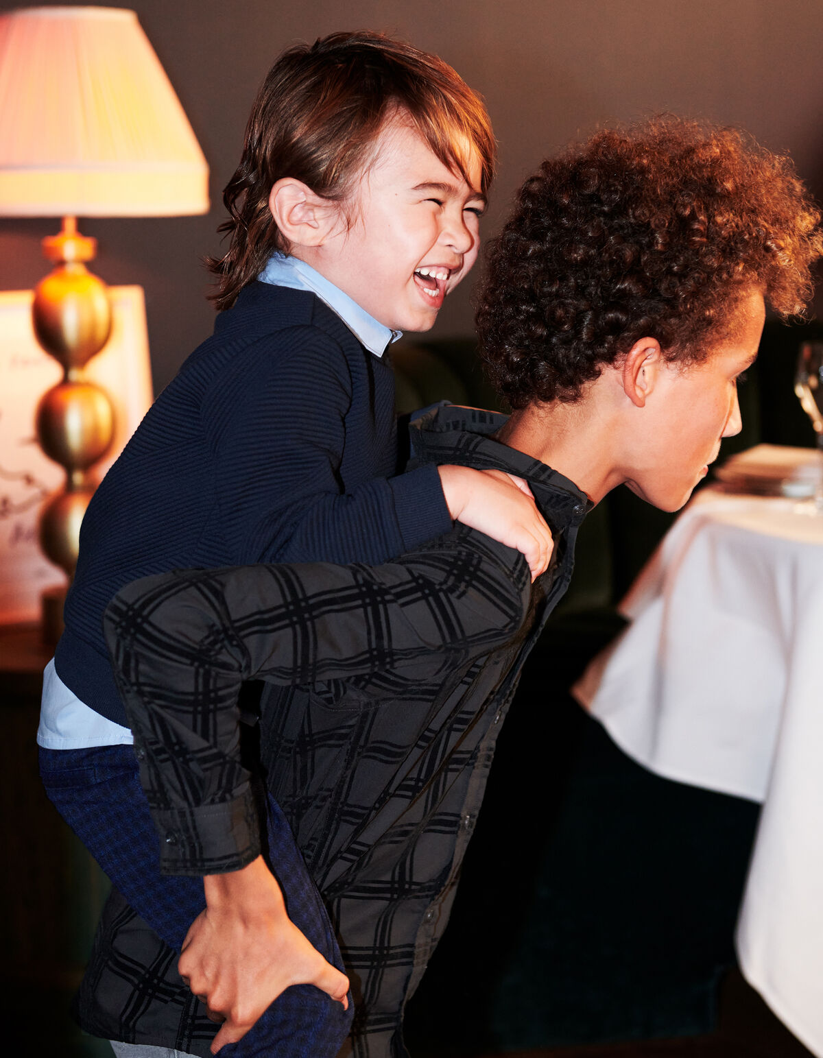 Struktur Pullover Dunkelblau SHOEBY BOYS