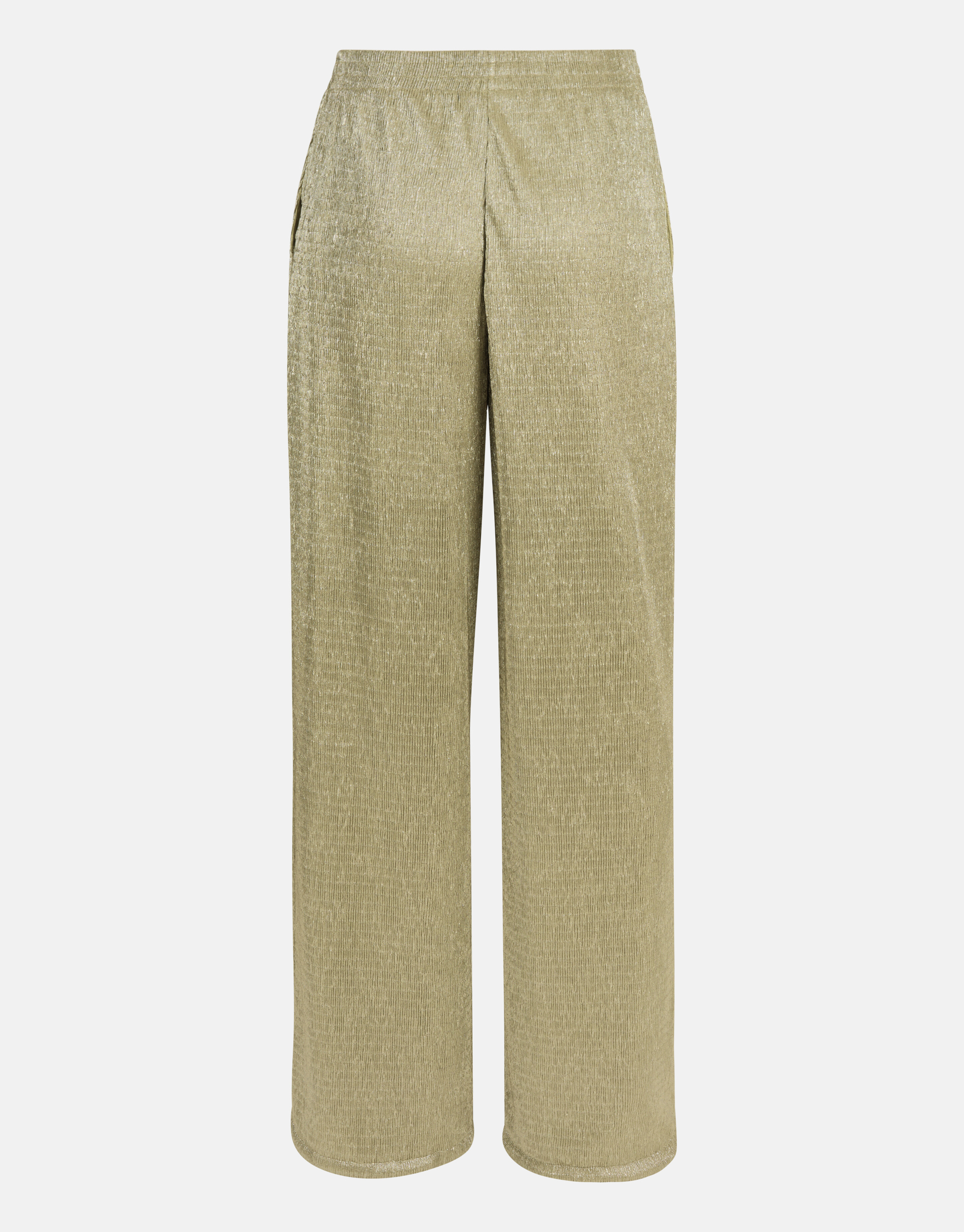 Crinkle-Lurex-Hose Lindgrün SHOEBY WOMEN