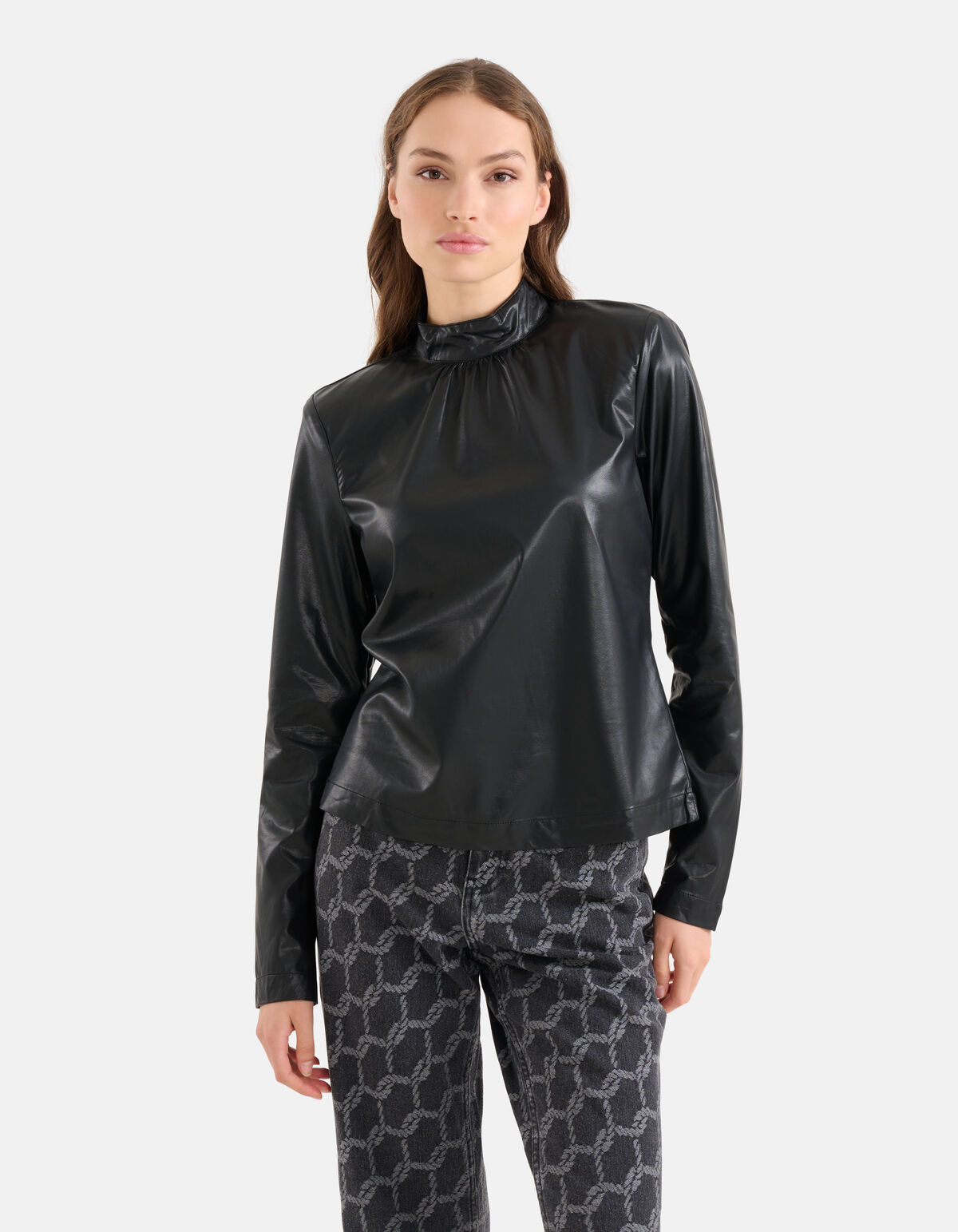 Veganes Lederoberteil Schwarz SHOEBY WOMEN