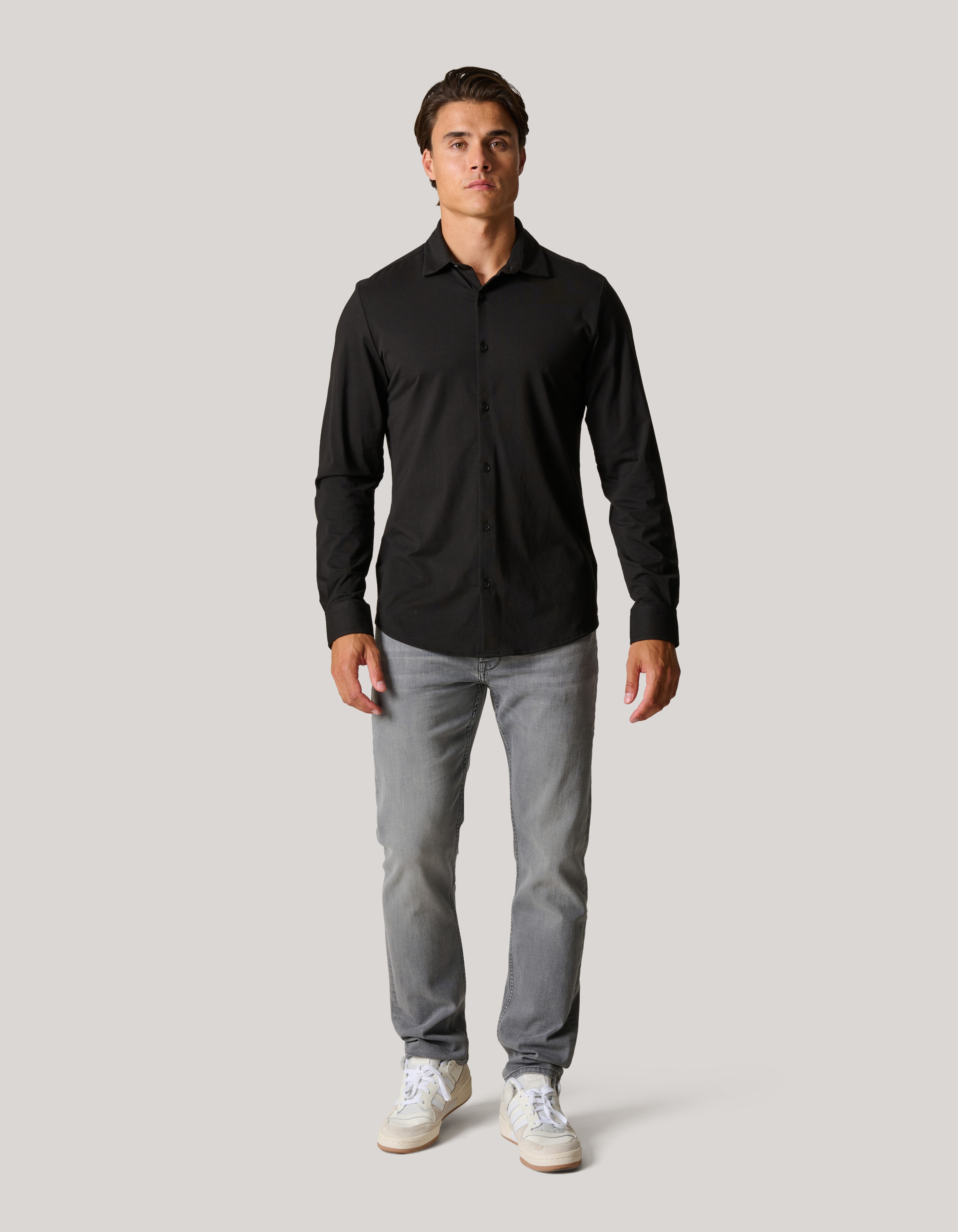Jersey-T-Shirt Schwarz SHOEBY MEN