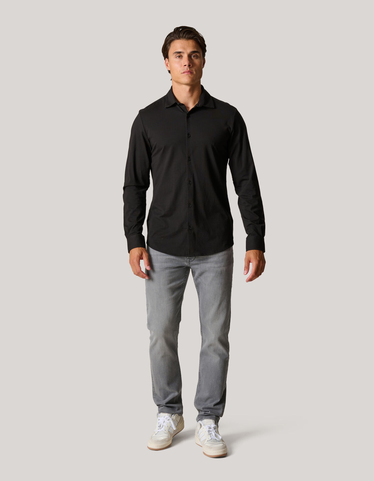 Jersey-T-Shirt Schwarz SHOEBY MEN