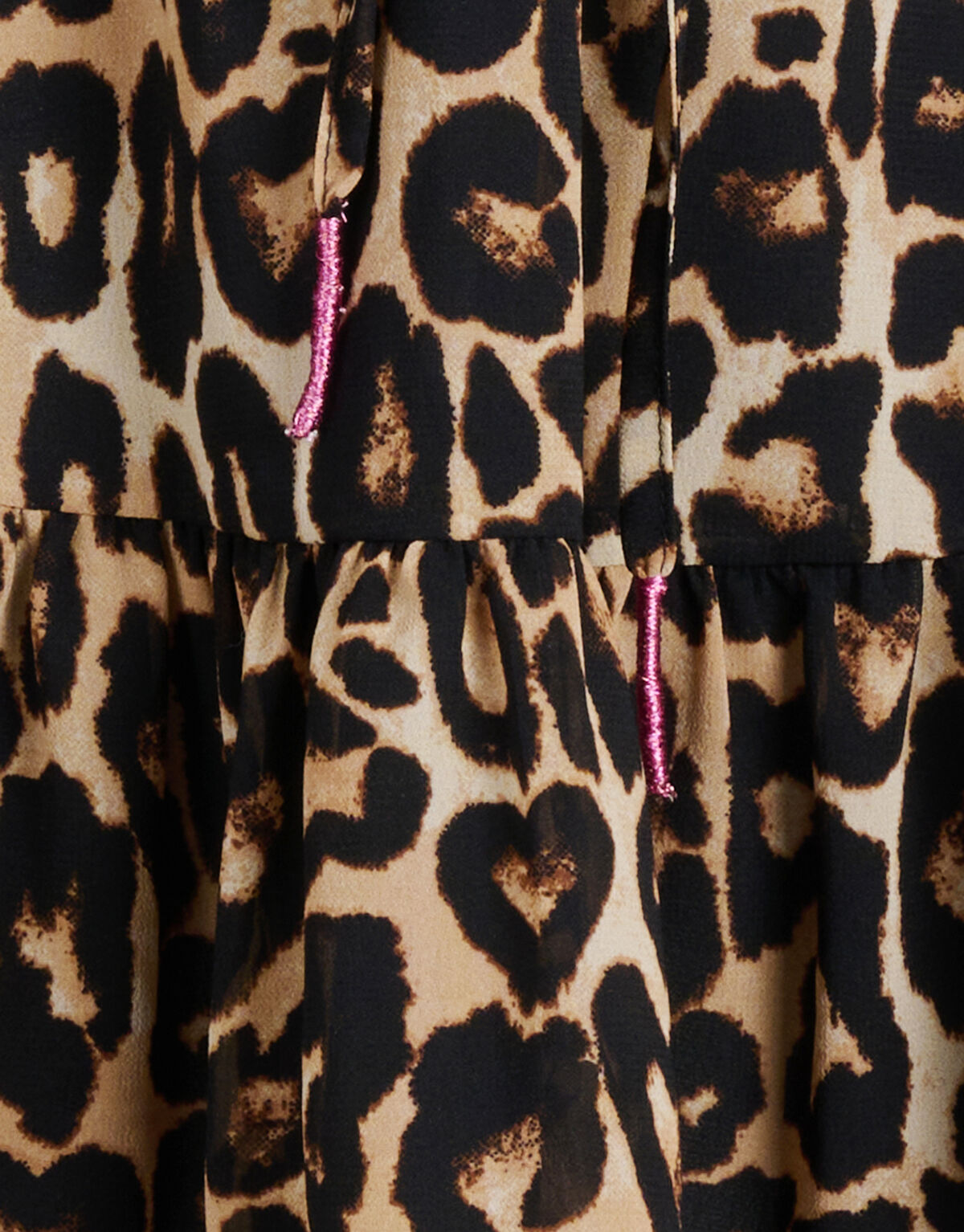 Leopard Print Kleid Braun SHOEBY GIRLS