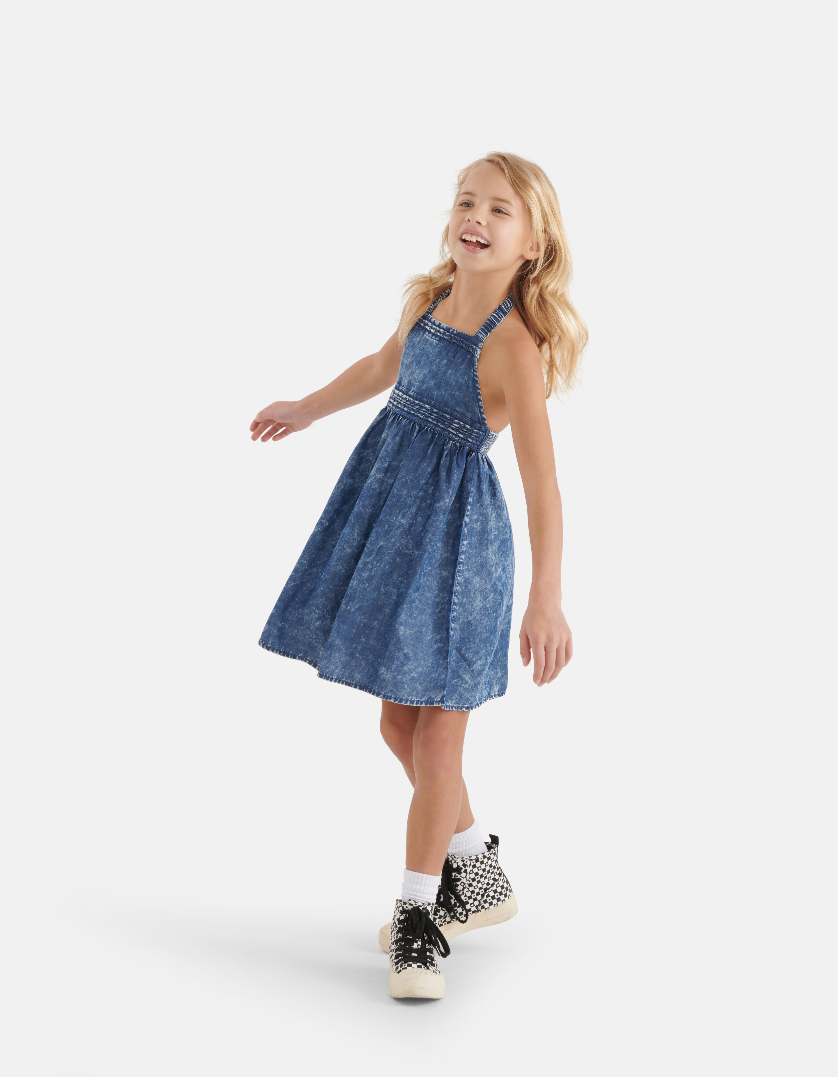 Flechtkleid Hellblau SHOEBY GIRLS