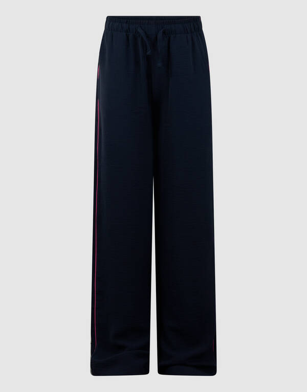 Piping Wide-Leg-Hose Dunkelblau SHOEBY GIRLS