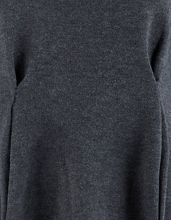 Peplum Strickpullover Dunkelgrau SHOEBY WOMEN