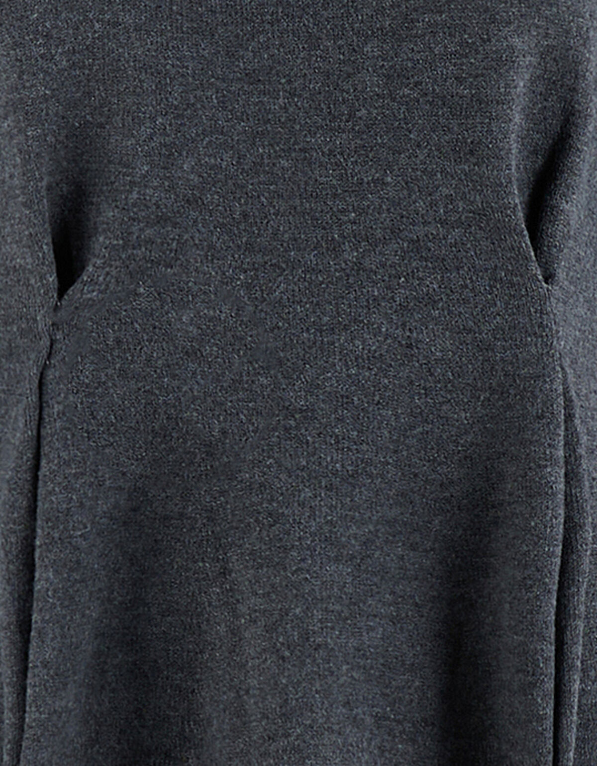 Peplum Strickpullover Dunkelgrau SHOEBY WOMEN