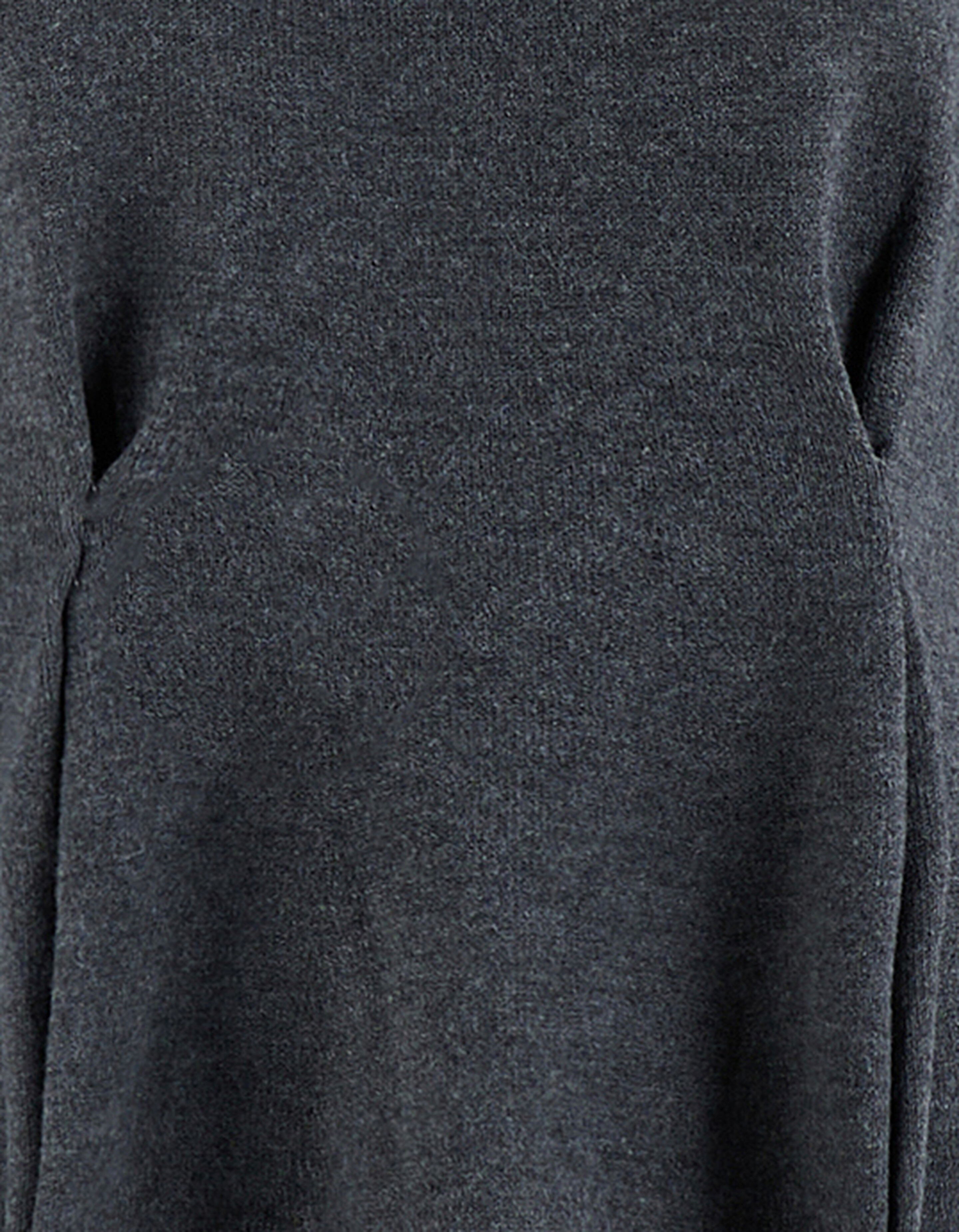 Peplum Strickpullover Dunkelgrau SHOEBY WOMEN