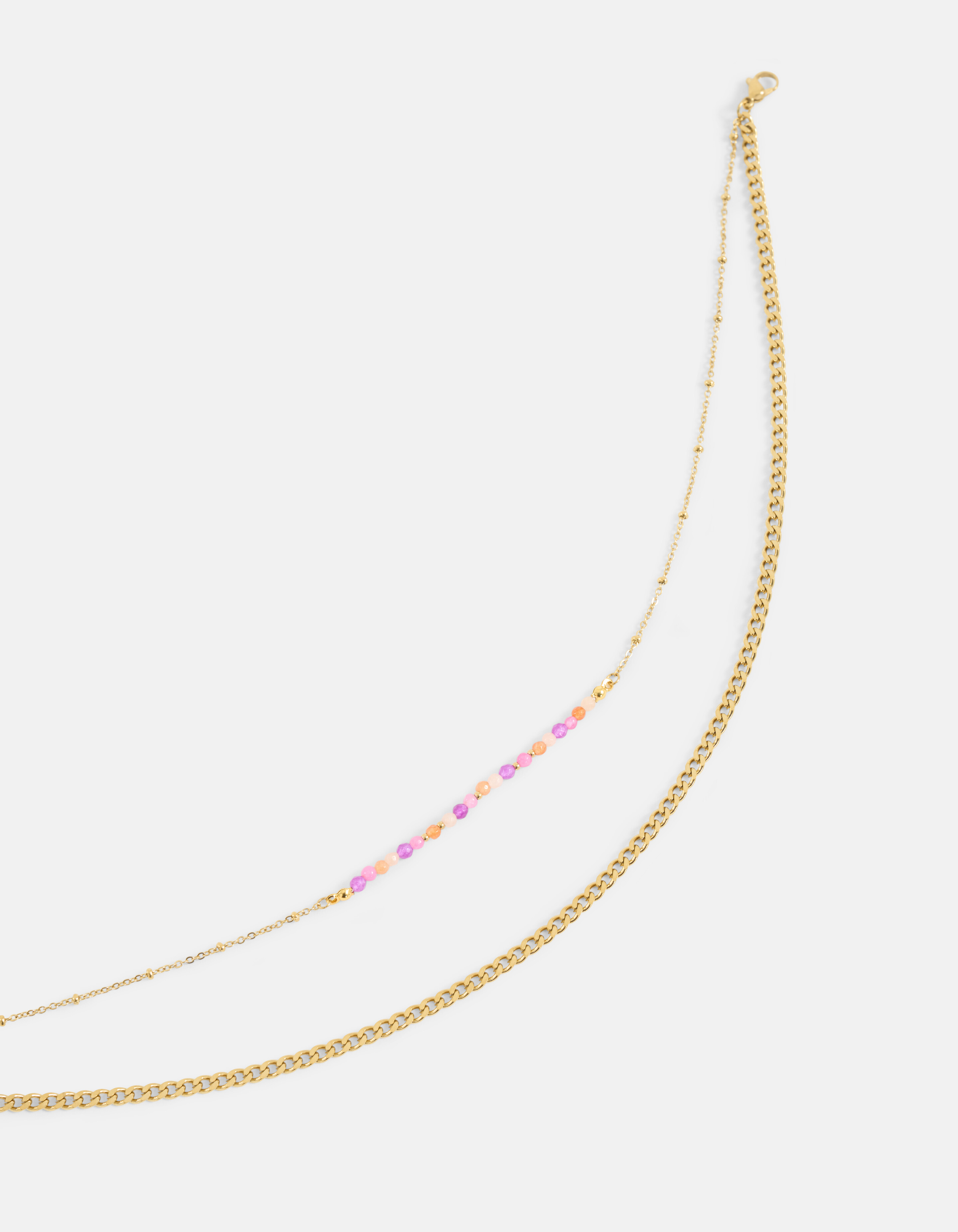 Bunte Halskette Gold SHOEBY ACCESSOIRES