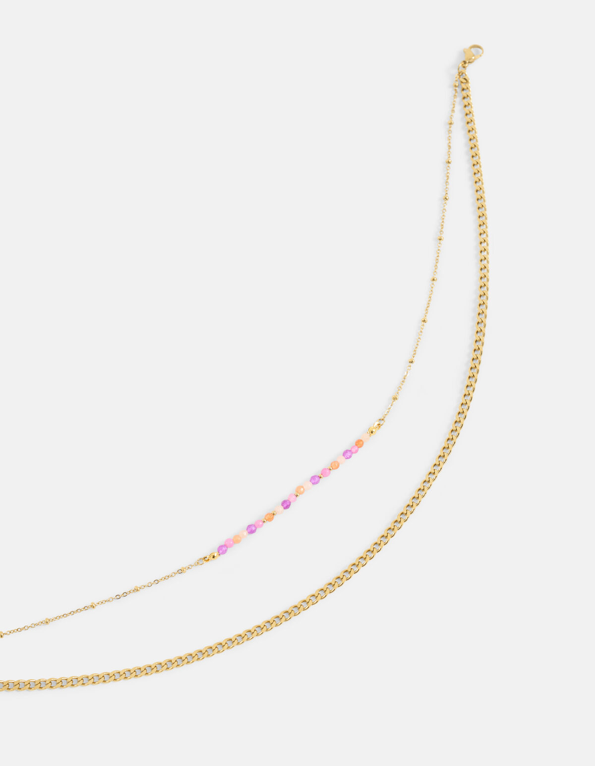 Bunte Halskette Gold SHOEBY ACCESSOIRES