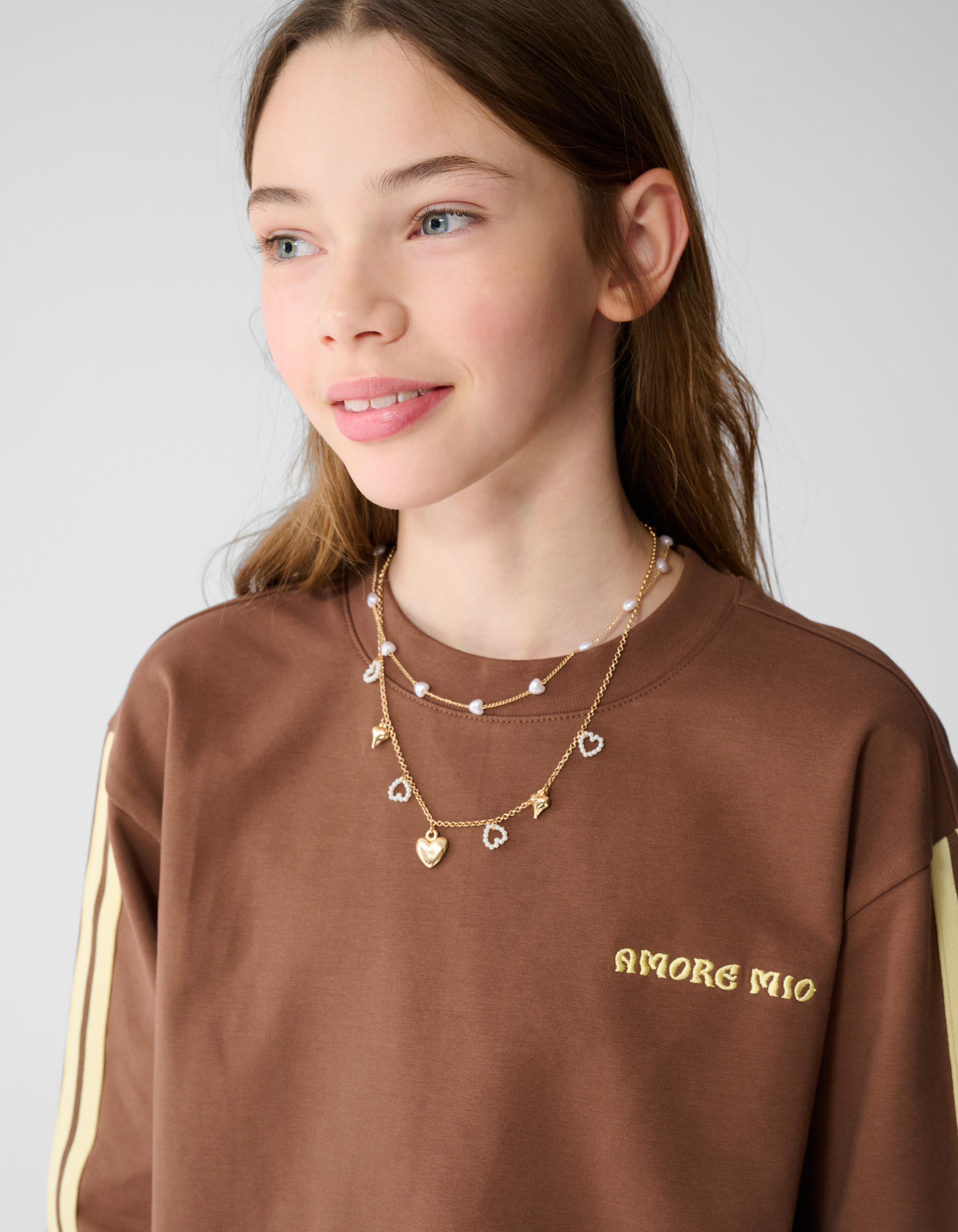 Sporty Amore Pullover Dunkelbraun SHOEBY GIRLS