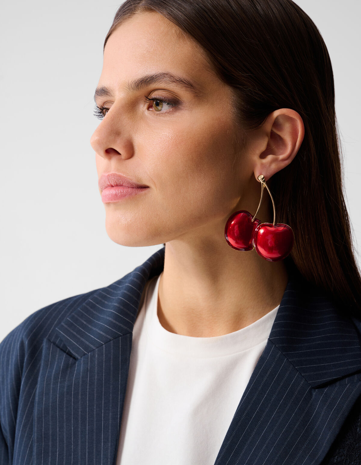 Große Kirschen-Ohrringe Rot SHOEBY ACCESSOIRES