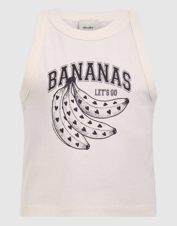 Bananen Top Gebrochen Wei&szlig; SHOEBY GIRLS