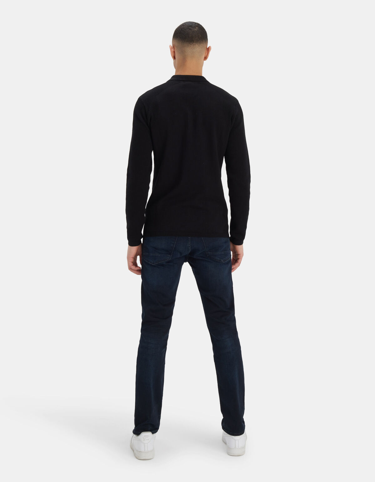 Waffel-Polo-Pullover REFILL