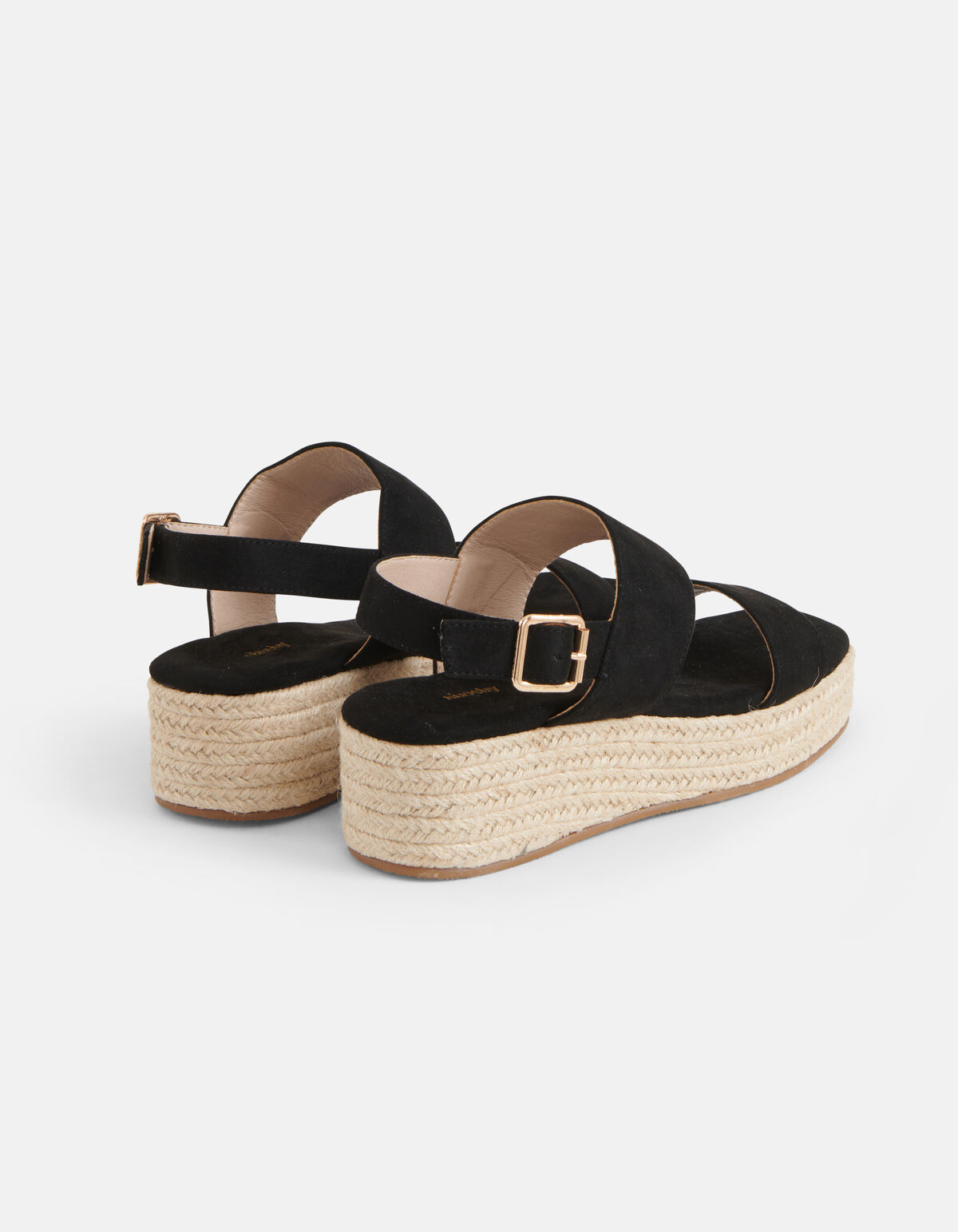 Espradilles Keilabsatz Schwarz SHOEBY SHOES