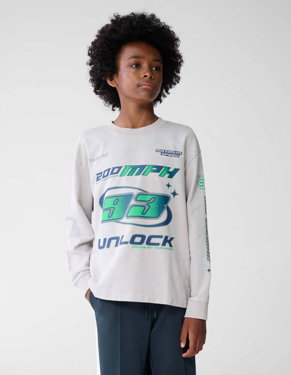 Rennkunst Pullover Beige SHOEBY BOYS