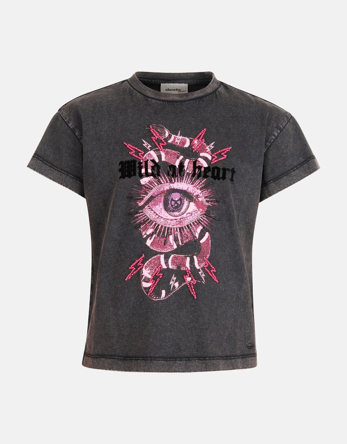 T-Shirt mit Artwork Dunkelgrau SHOEBY GIRLS