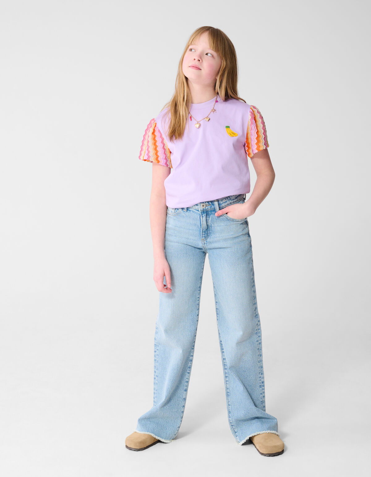 Bananen-T-Shirt Lila SHOEBY GIRLS