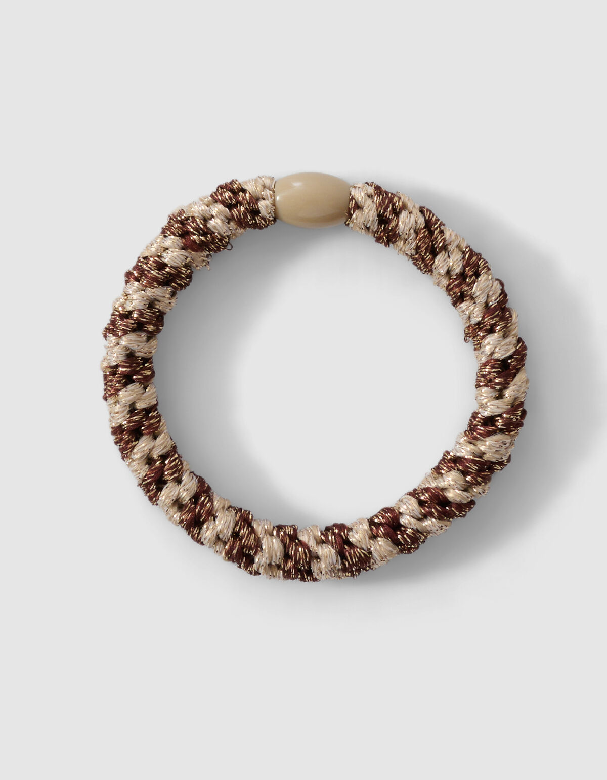 Lurex-Haargummi Beige/Braun SHOEBY ACCESSOIRES