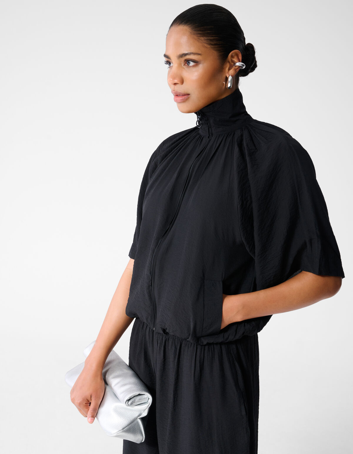 Sportliche Trainingsjacke Schwarz SHOEBY WOMEN