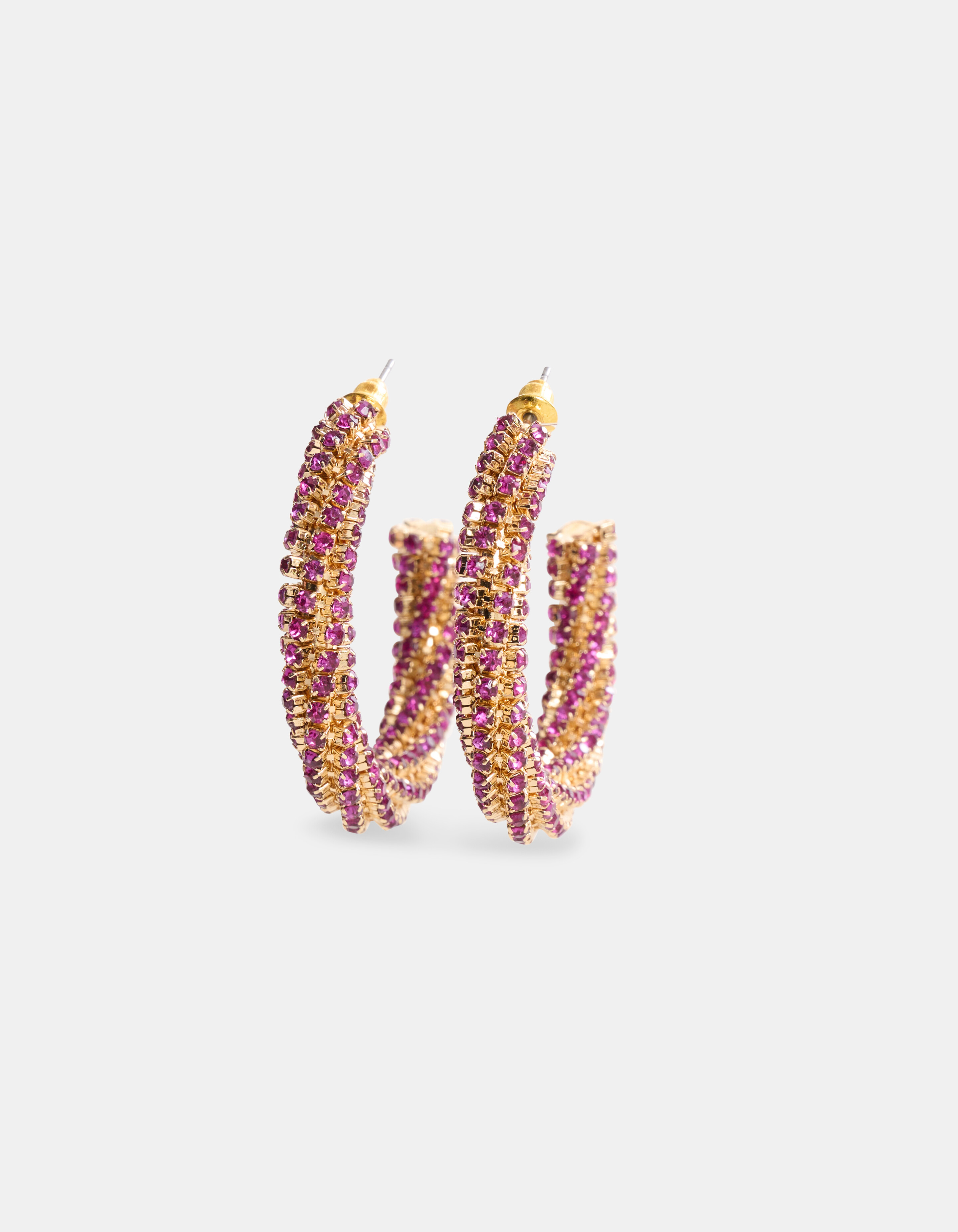 Strass-Ohrringe Rosa SHOEBY ACCESSOIRES