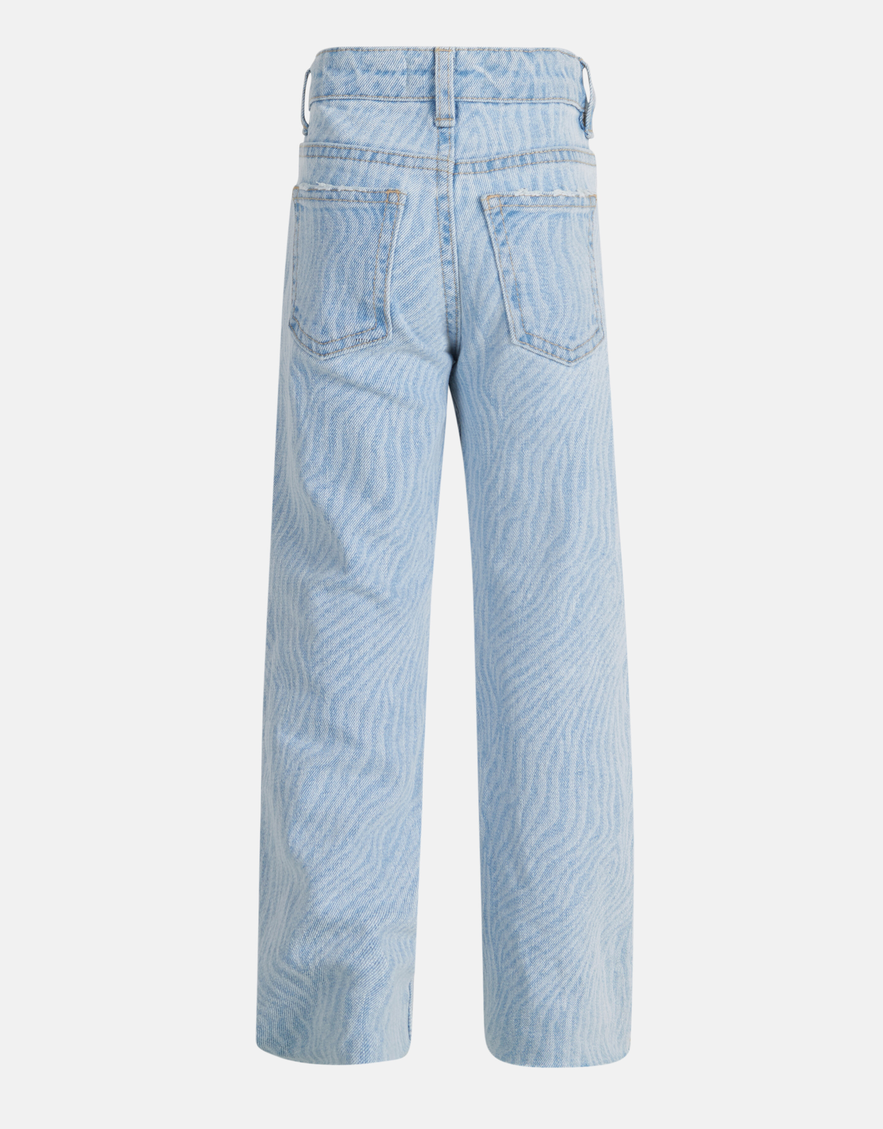 Zebra Print Straight Leg Jeans gebleicht SHOEBY GIRLS