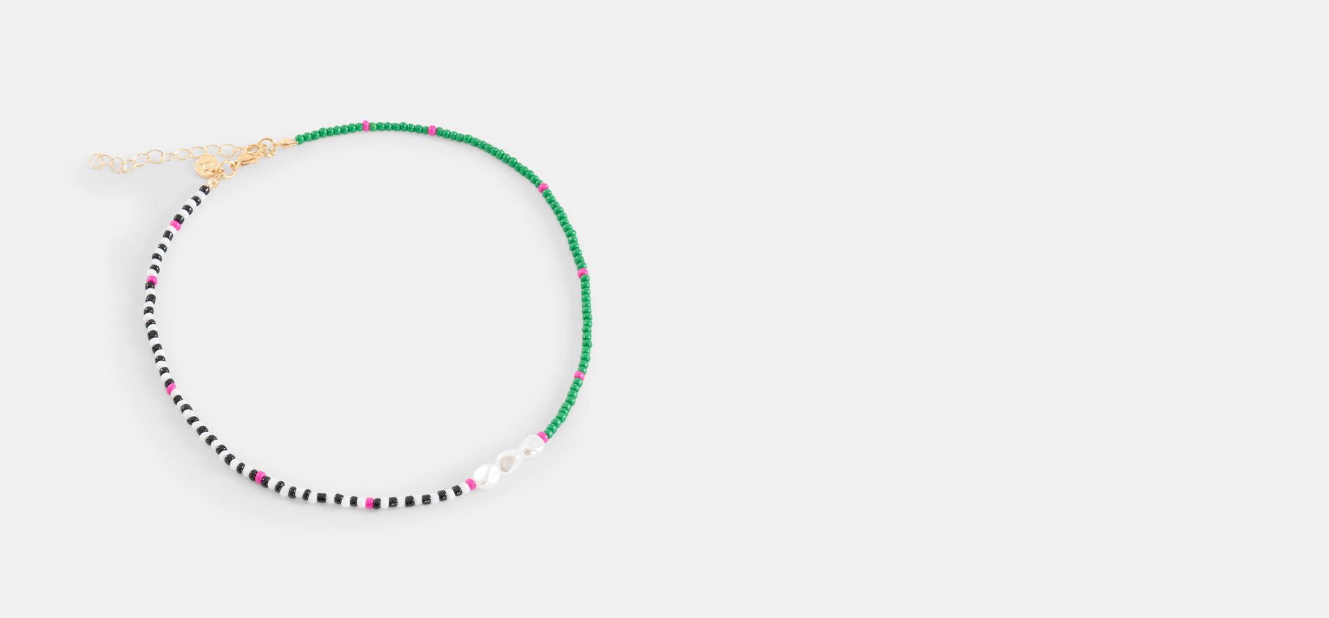 Beaded Ketting Groen SHOEBY ACCESSOIRES